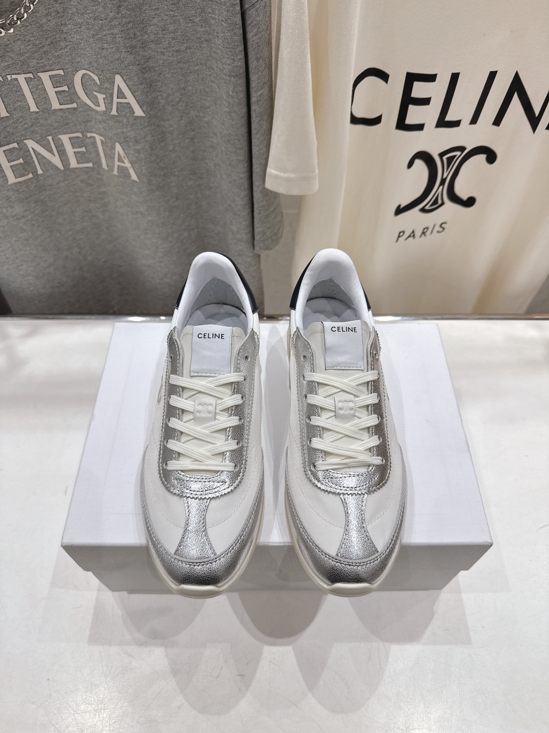 高版本出厂 CELINE*思琳赛琳F035 2026ss新款徽标系带阿甘鞋休闲运动鞋小白鞋简单舒服，干净