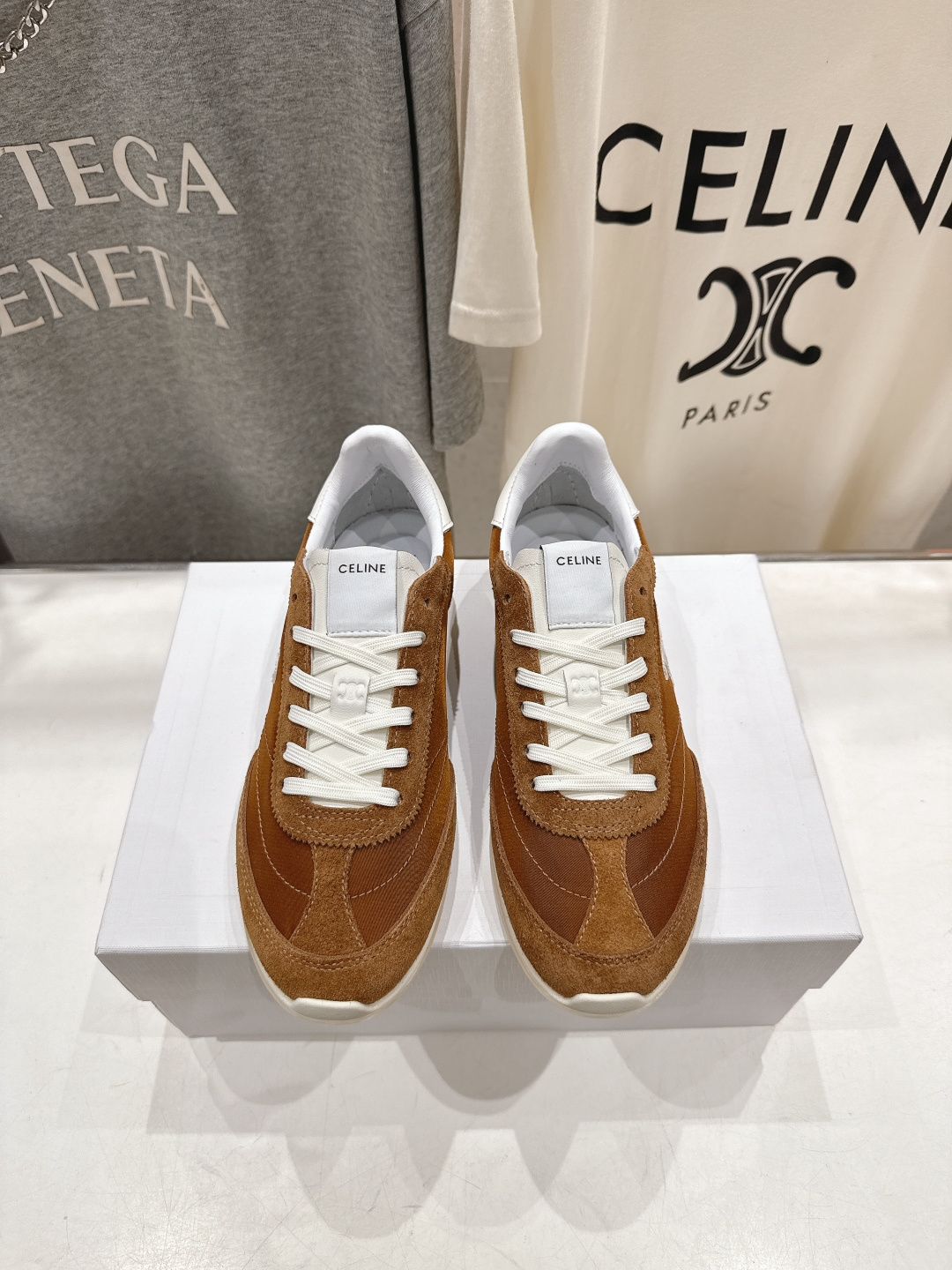 高版本出厂 CELINE*思琳赛琳F035 2026ss新款徽标系带阿甘鞋休闲运动鞋小白鞋简单舒服，干净