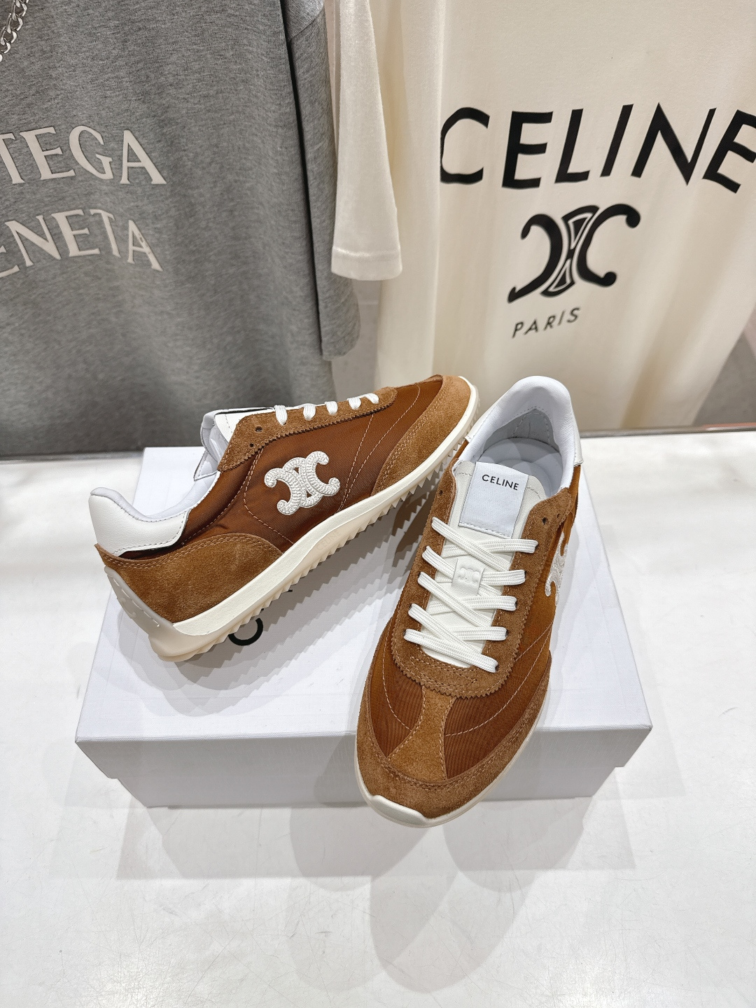 高版本出厂 CELINE*思琳赛琳F035 2026ss新款徽标系带阿甘鞋休闲运动鞋小白鞋简单舒服，干净