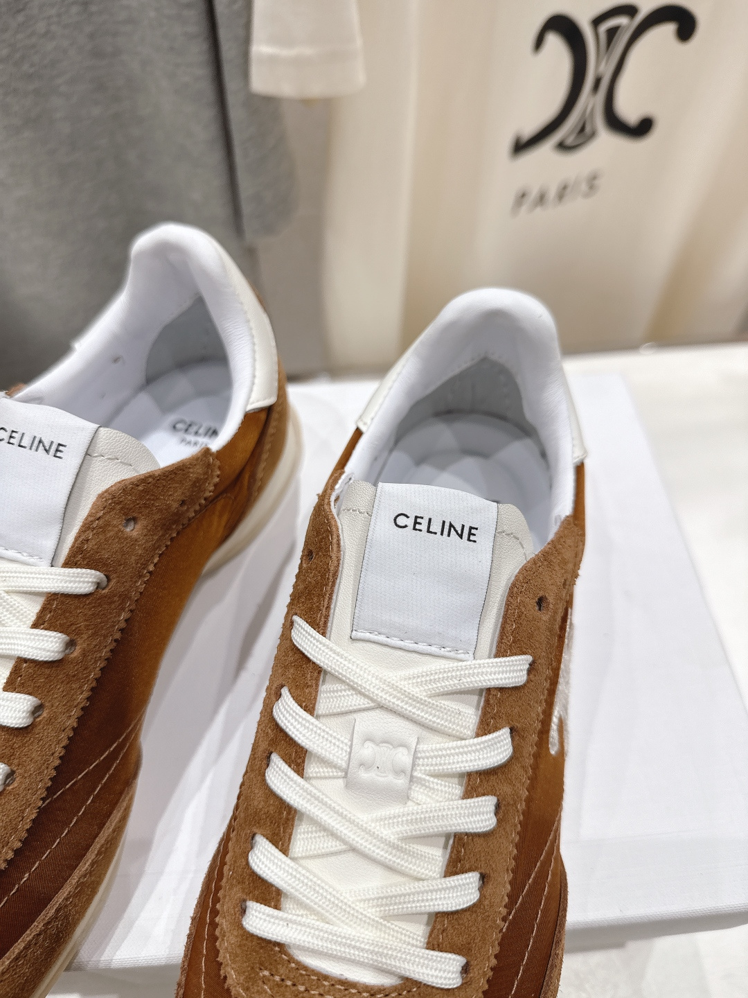高版本出厂 CELINE*思琳赛琳F035 2026ss新款徽标系带阿甘鞋休闲运动鞋小白鞋简单舒服，干净