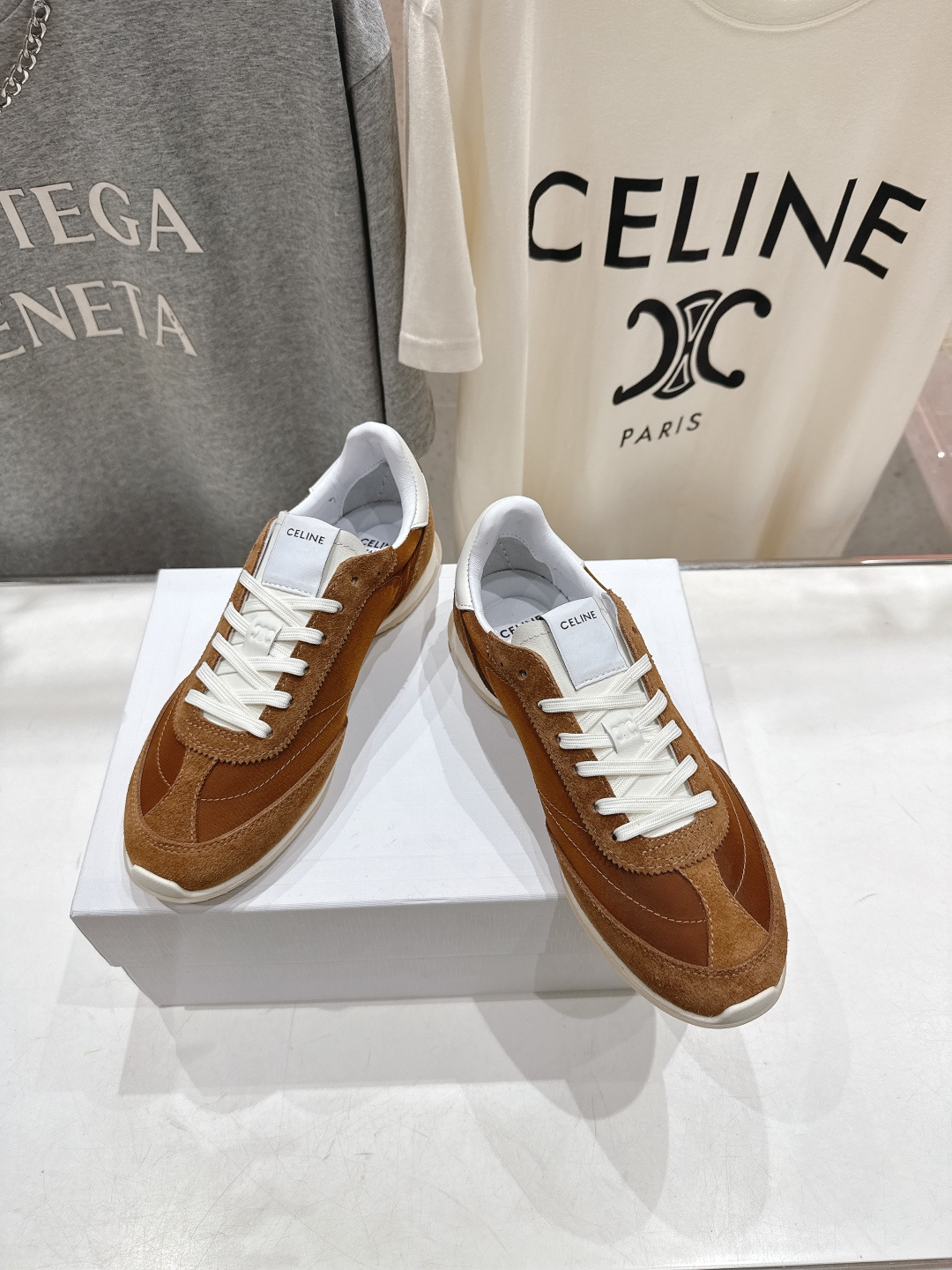 高版本出厂 CELINE*思琳赛琳F035 2026ss新款徽标系带阿甘鞋休闲运动鞋小白鞋简单舒服，干净