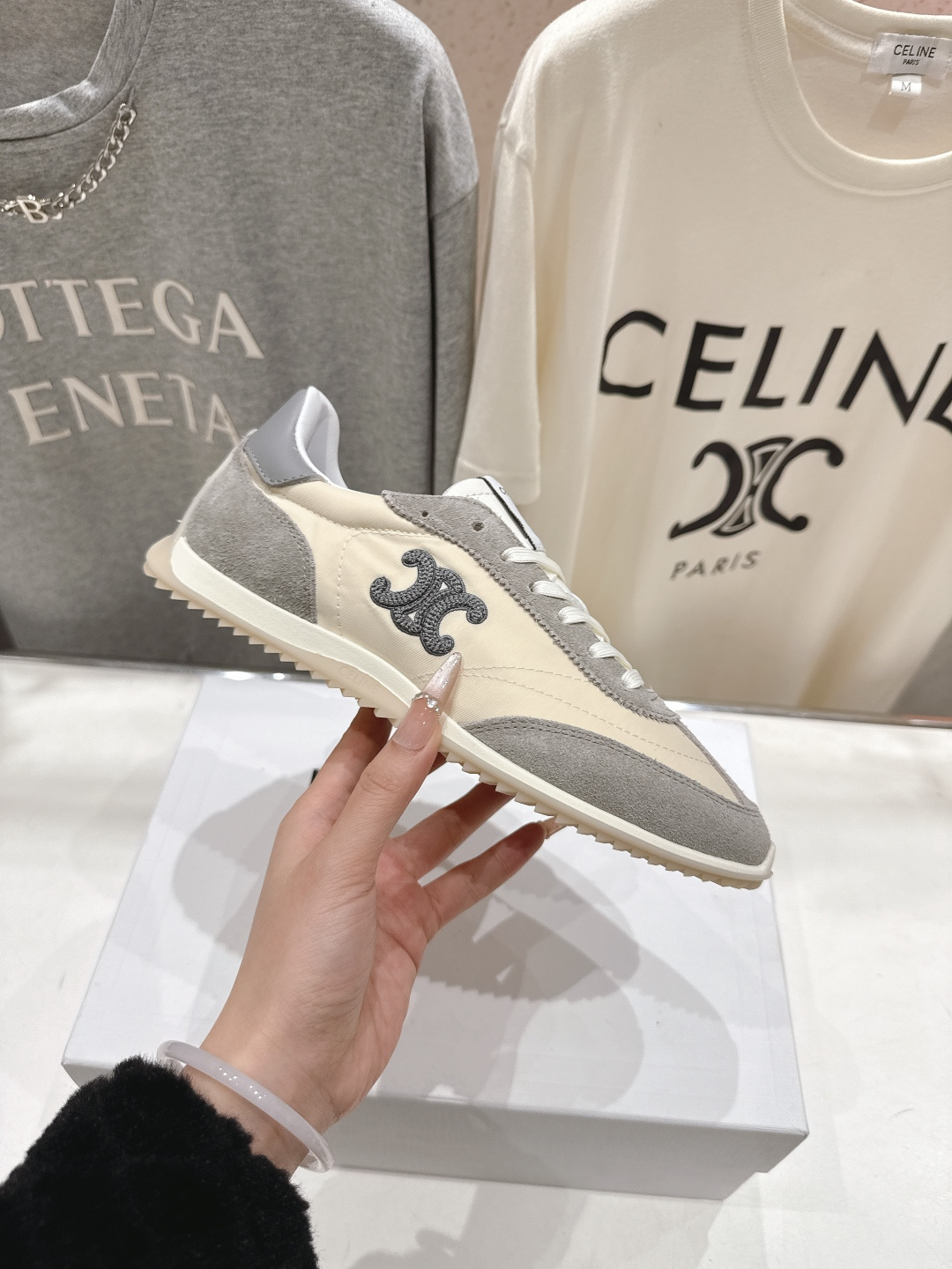高版本出厂 CELINE*思琳赛琳F035 2026ss新款徽标系带阿甘鞋休闲运动鞋小白鞋简单舒服，干净