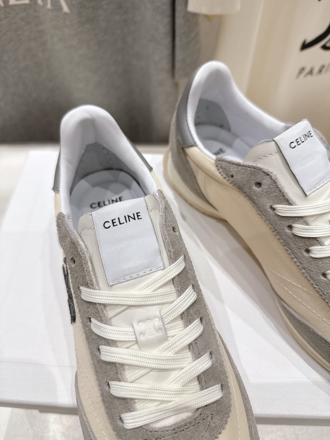 高版本出厂 CELINE*思琳赛琳F035 2026ss新款徽标系带阿甘鞋休闲运动鞋小白鞋简单舒服，干净