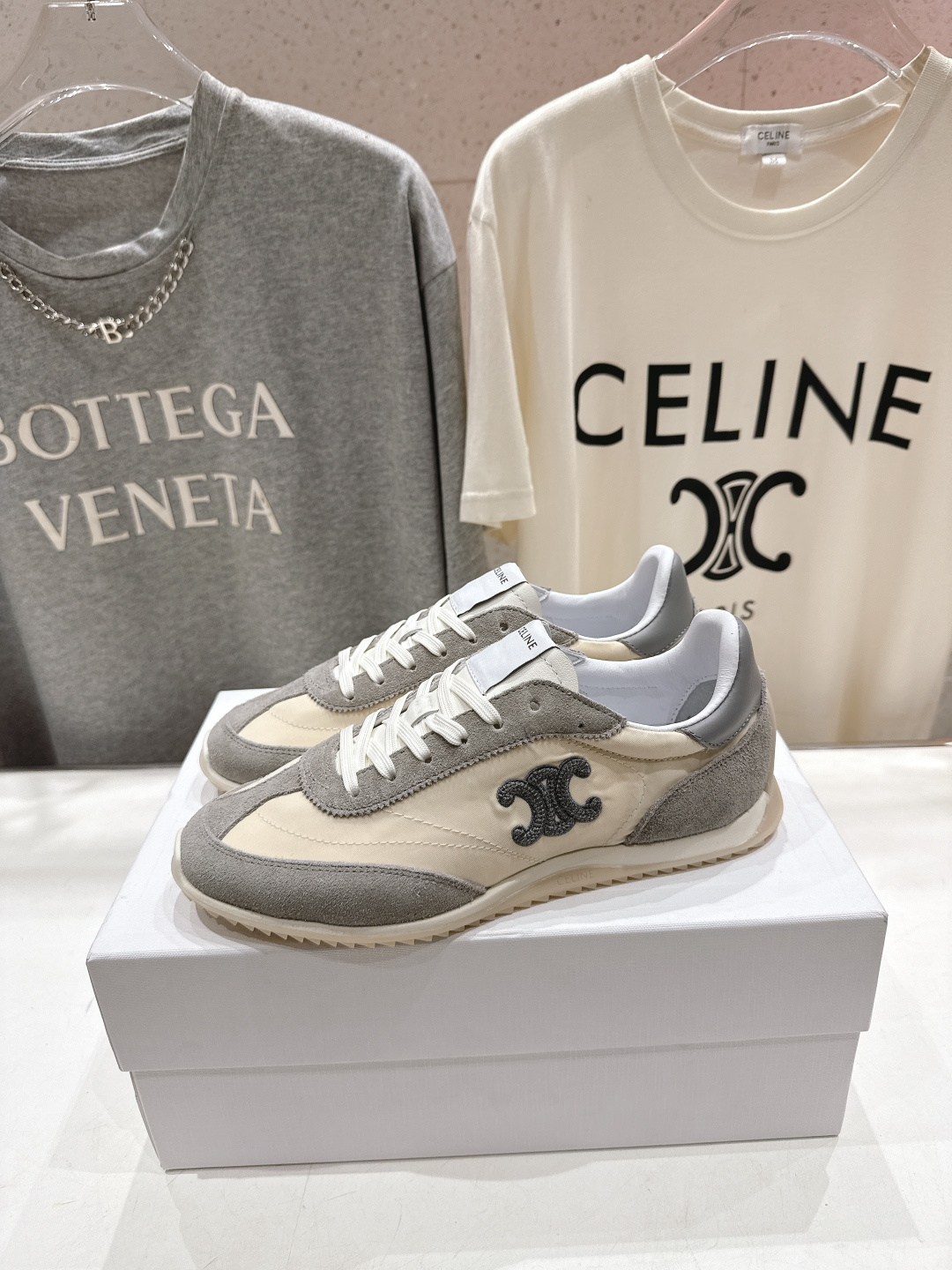 高版本出厂 CELINE*思琳赛琳F035 2026ss新款徽标系带阿甘鞋休闲运动鞋小白鞋简单舒服，干净