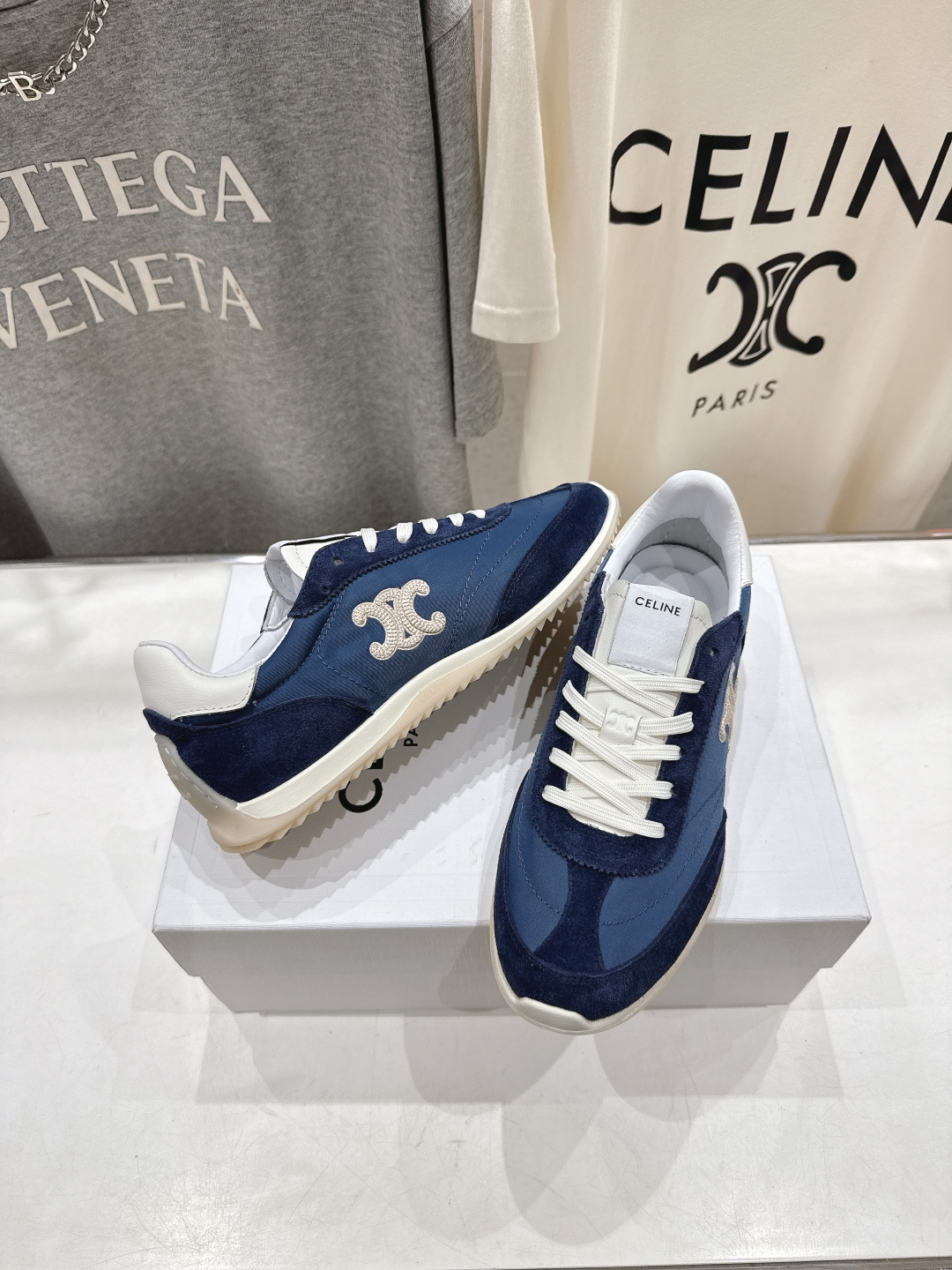 高版本出厂 CELINE*思琳赛琳F035 2026ss新款徽标系带阿甘鞋休闲运动鞋小白鞋简单舒服，干净