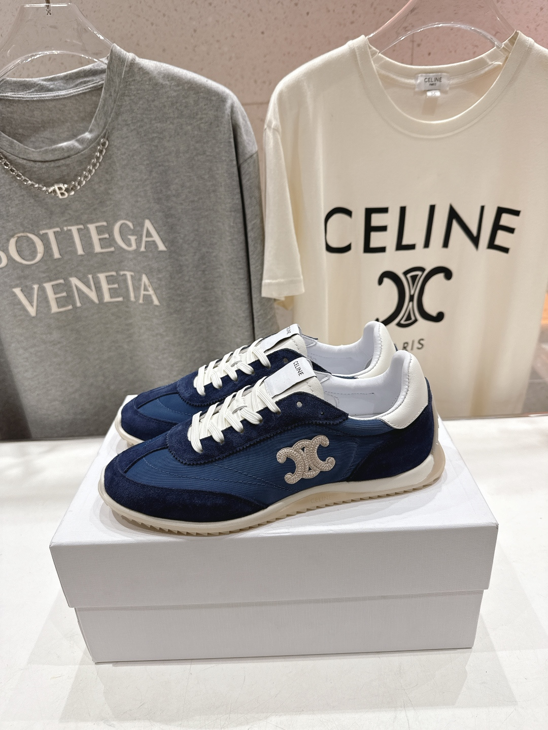 高版本出厂 CELINE*思琳赛琳F035 2026ss新款徽标系带阿甘鞋休闲运动鞋小白鞋简单舒服，干净
