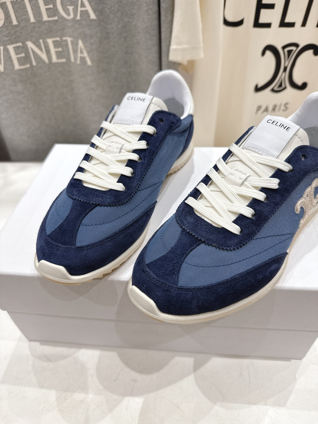 高版本出厂 CELINE*思琳赛琳F035 2026ss新款徽标系带阿甘鞋休闲运动鞋小白鞋简单舒服，干净