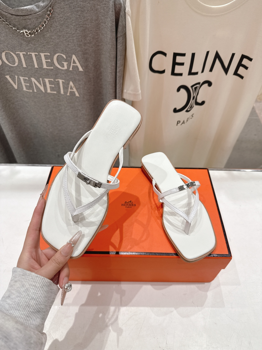 高版本出厂 Hermes/爱马仕H家F062 2026ss夏季新款 Extra度假风夹脚沙滩人字拖鞋顶级