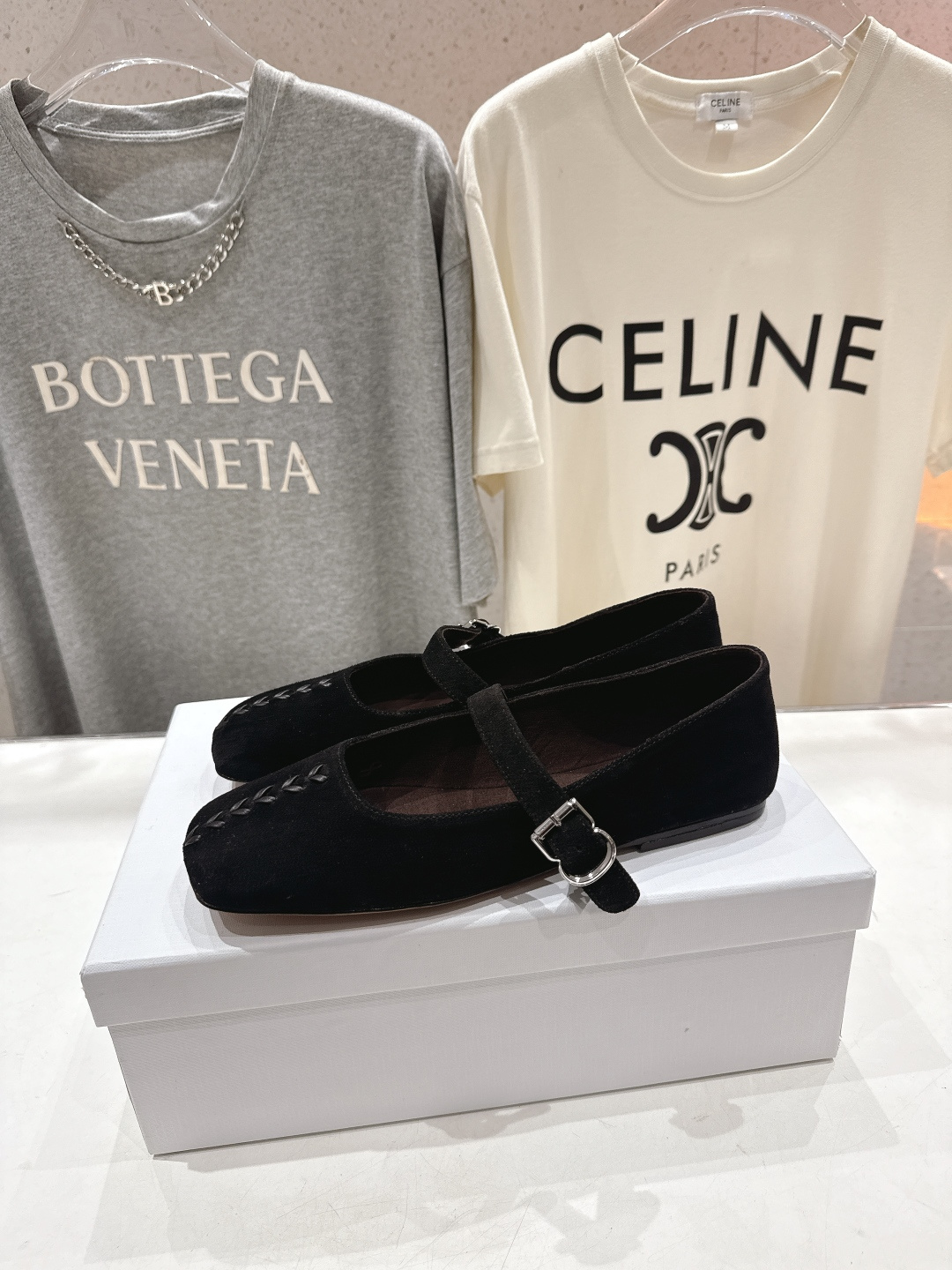 高版本出厂 the row 2026ss春夏走秀爆款小方头平底鞋玛丽珍休闲鞋单鞋非常舒服的平底鞋，极简设