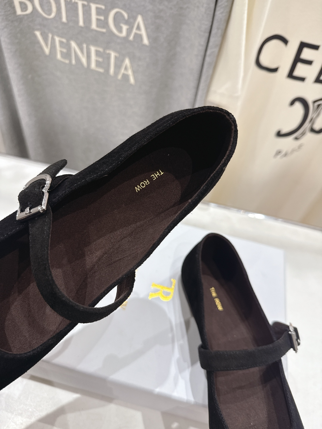 高版本出厂 the row 2026ss春夏走秀爆款小方头平底鞋玛丽珍休闲鞋单鞋非常舒服的平底鞋，极简设