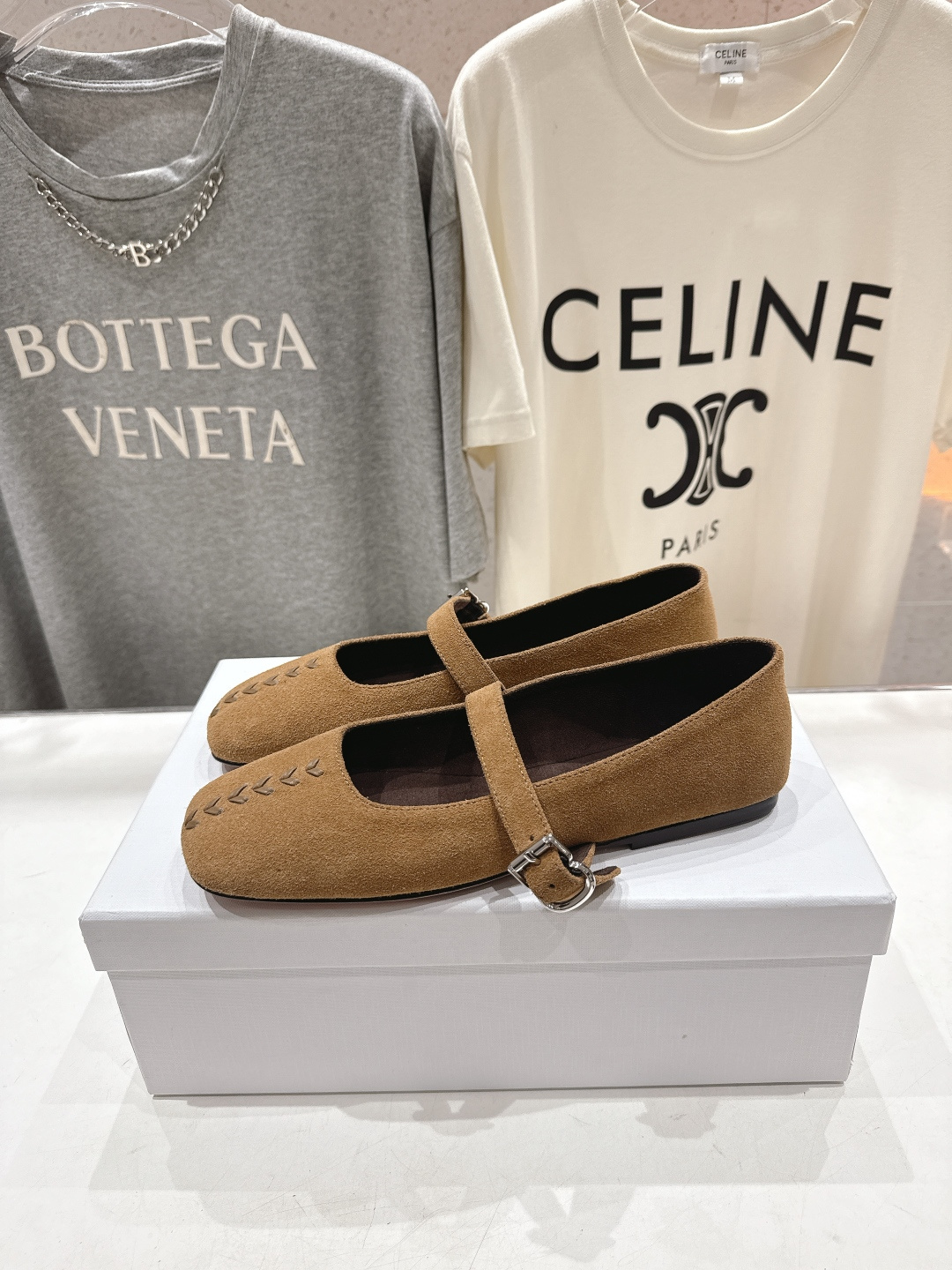 高版本出厂 the row 2026ss春夏走秀爆款小方头平底鞋玛丽珍休闲鞋单鞋非常舒服的平底鞋，极简设