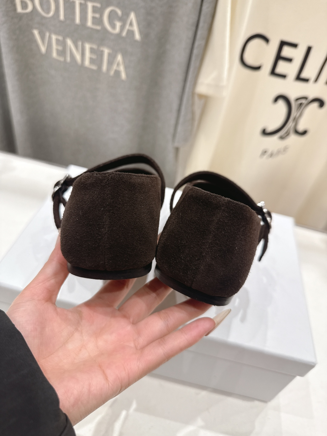 高版本出厂 the row 2026ss春夏走秀爆款小方头平底鞋玛丽珍休闲鞋单鞋非常舒服的平底鞋，极简设