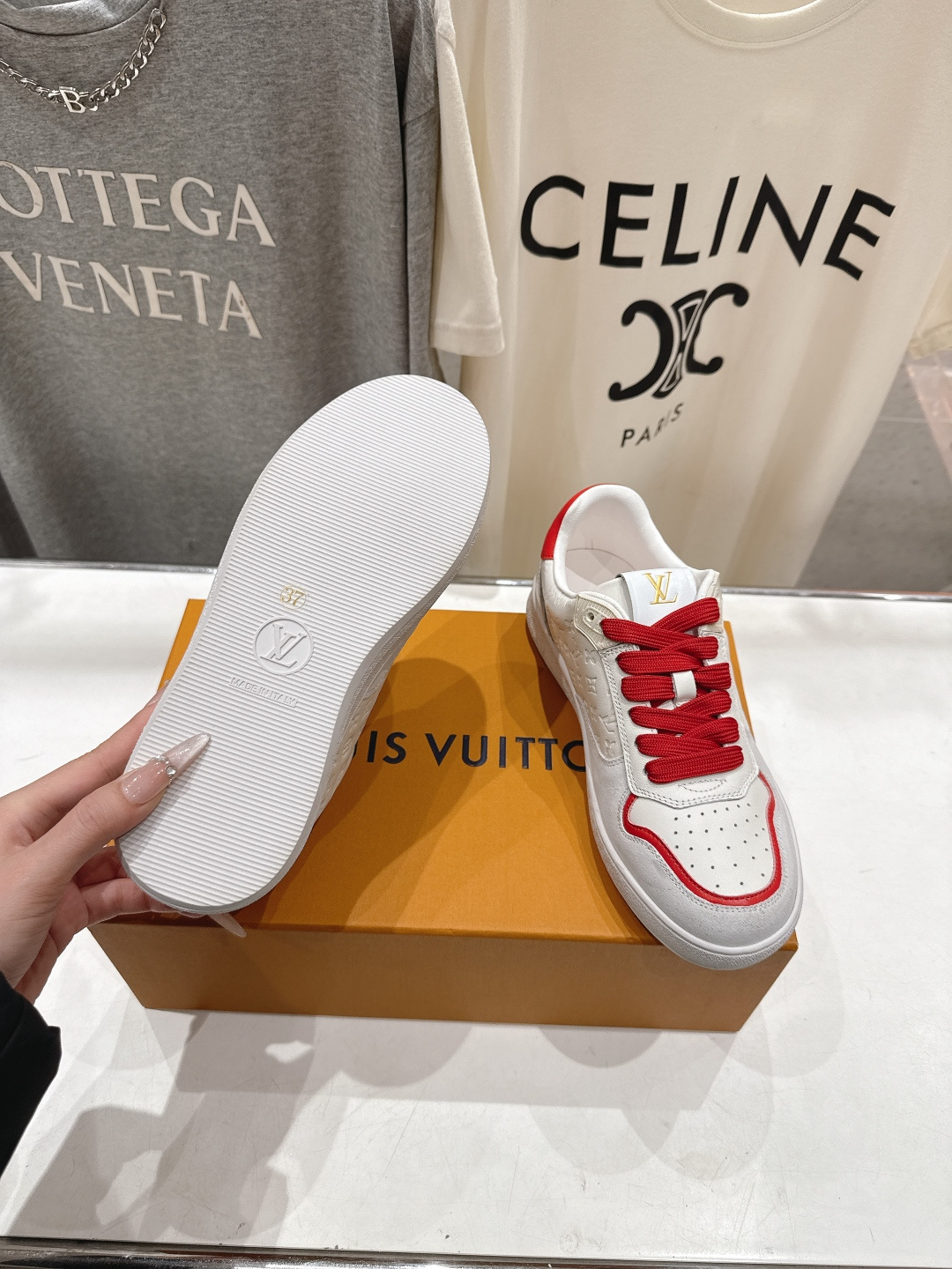 高版本出厂 LOUIS VUITTON～LV路易威登F057 L家驴牌最新款走秀款系列厚底运动休闲鞋原版