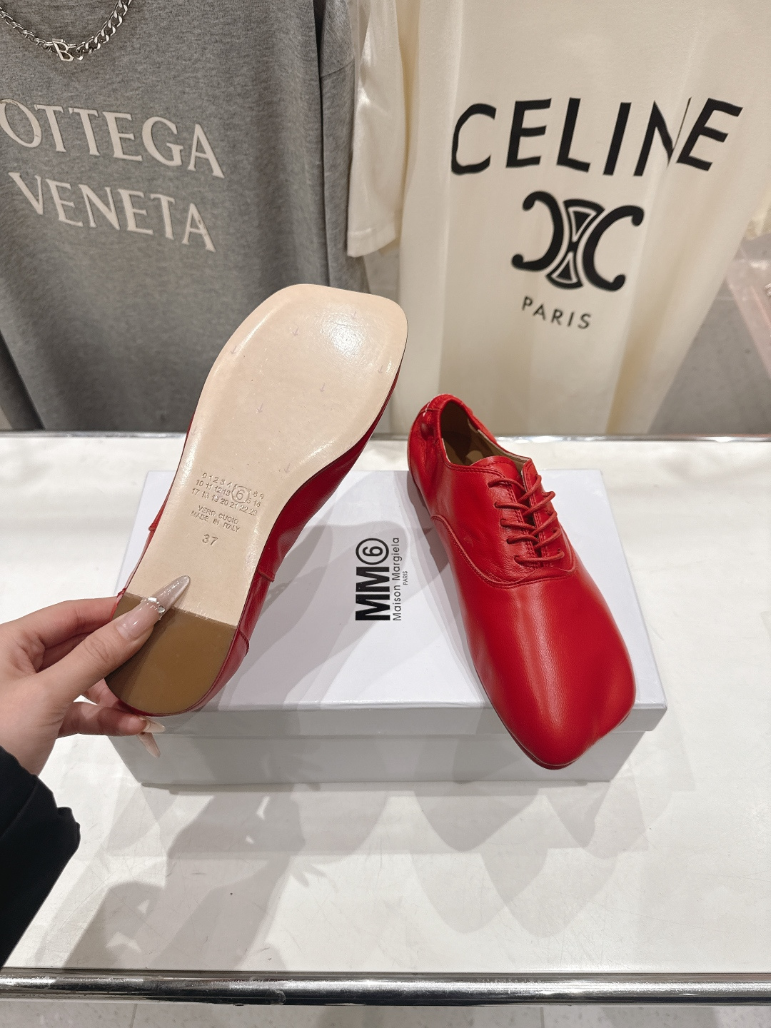 高版本出厂 Maison Margiel* 2026ss春夏走秀新款MM6马吉拉新品玛丽珍系带小皮鞋休闲