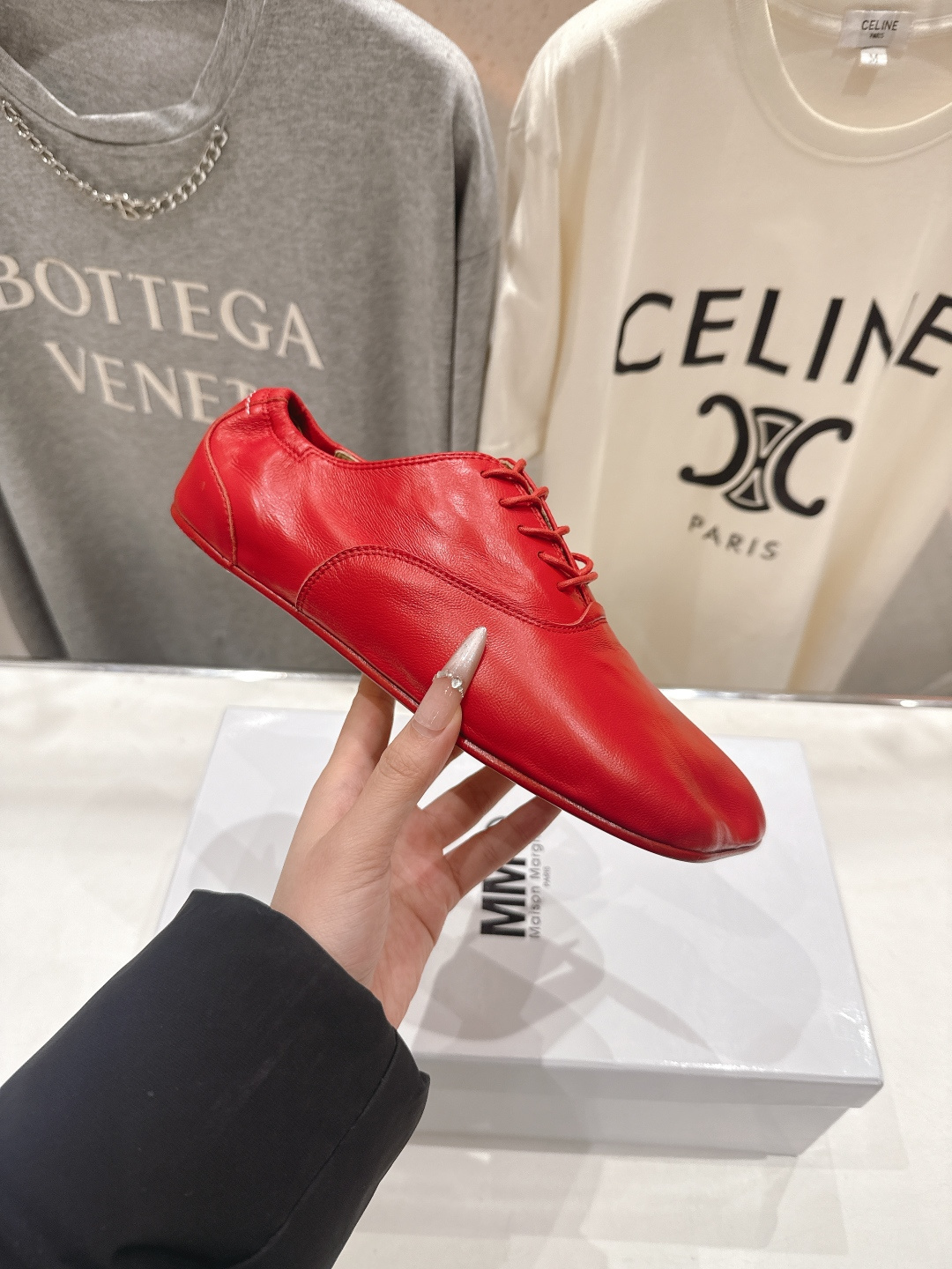 高版本出厂 Maison Margiel* 2026ss春夏走秀新款MM6马吉拉新品玛丽珍系带小皮鞋休闲