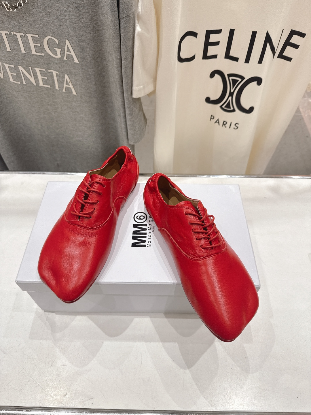 高版本出厂 Maison Margiel* 2026ss春夏走秀新款MM6马吉拉新品玛丽珍系带小皮鞋休闲