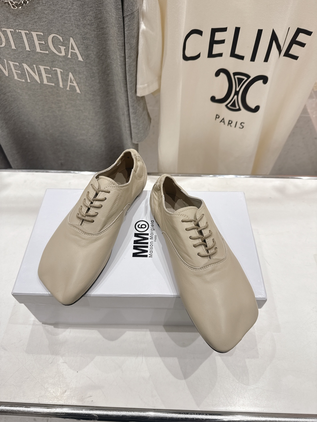 高版本出厂 Maison Margiel* 2026ss春夏走秀新款MM6马吉拉新品玛丽珍系带小皮鞋休闲