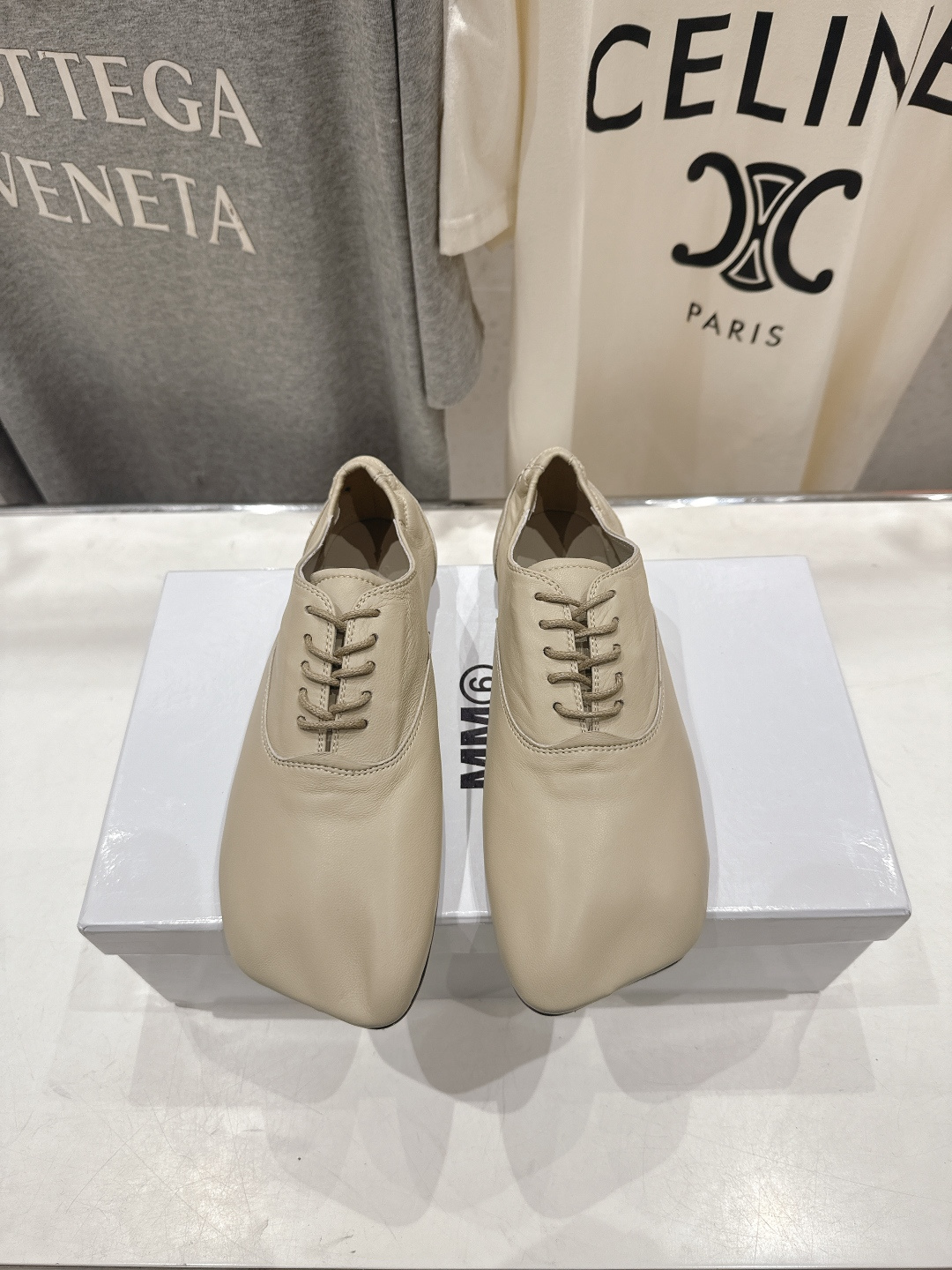 高版本出厂 Maison Margiel* 2026ss春夏走秀新款MM6马吉拉新品玛丽珍系带小皮鞋休闲