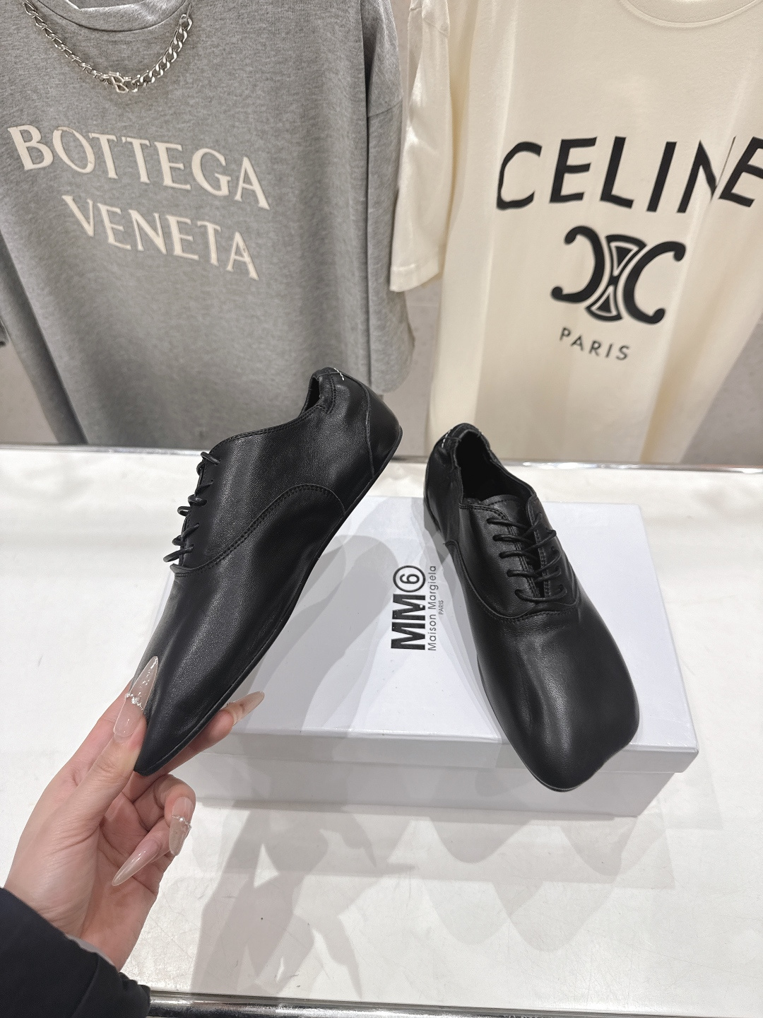 高版本出厂 Maison Margiel* 2026ss春夏走秀新款MM6马吉拉新品玛丽珍系带小皮鞋休闲