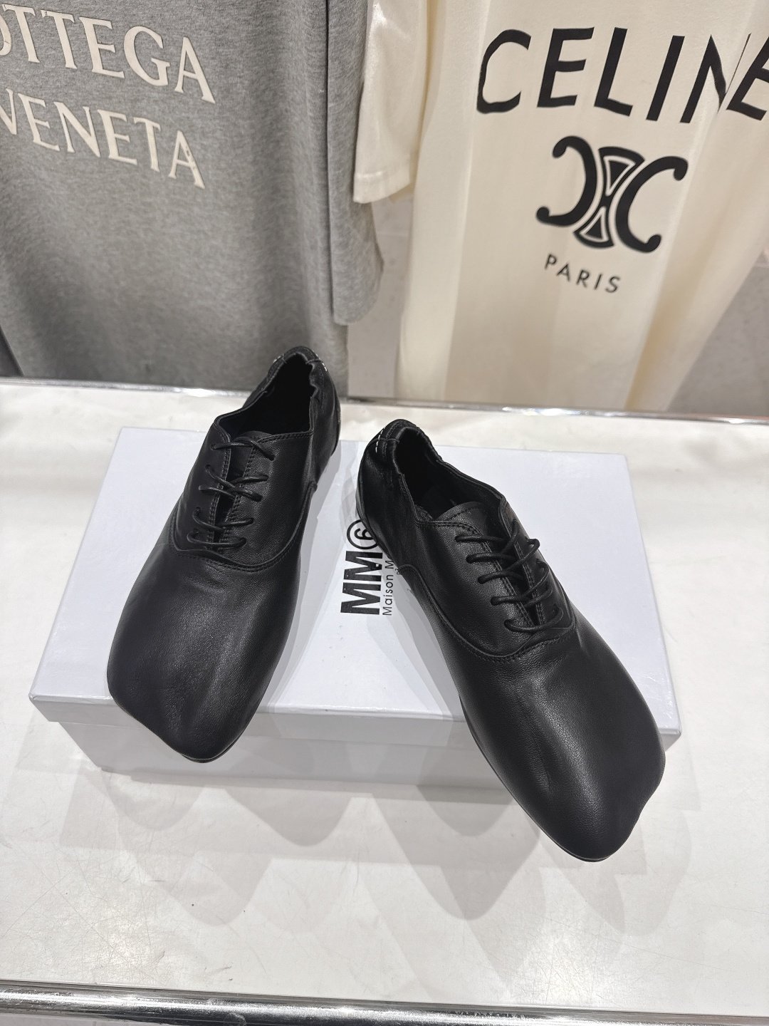 高版本出厂 Maison Margiel* 2026ss春夏走秀新款MM6马吉拉新品玛丽珍系带小皮鞋休闲