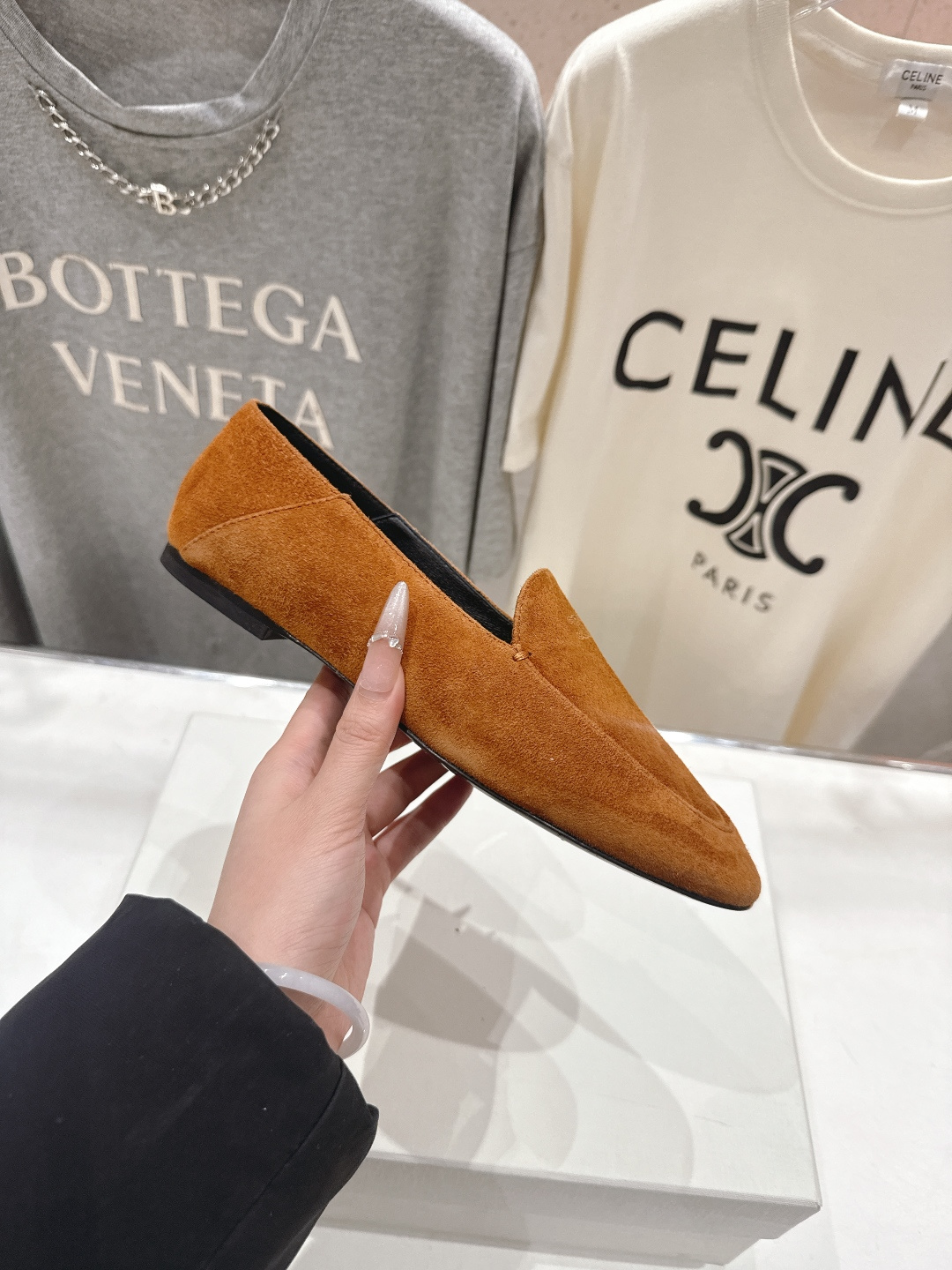 高版本出厂 CELINE*赛琳F030 2026ss春夏新款玛丽珍平底乐福鞋一脚蹬单鞋网红爆款来袭！各大