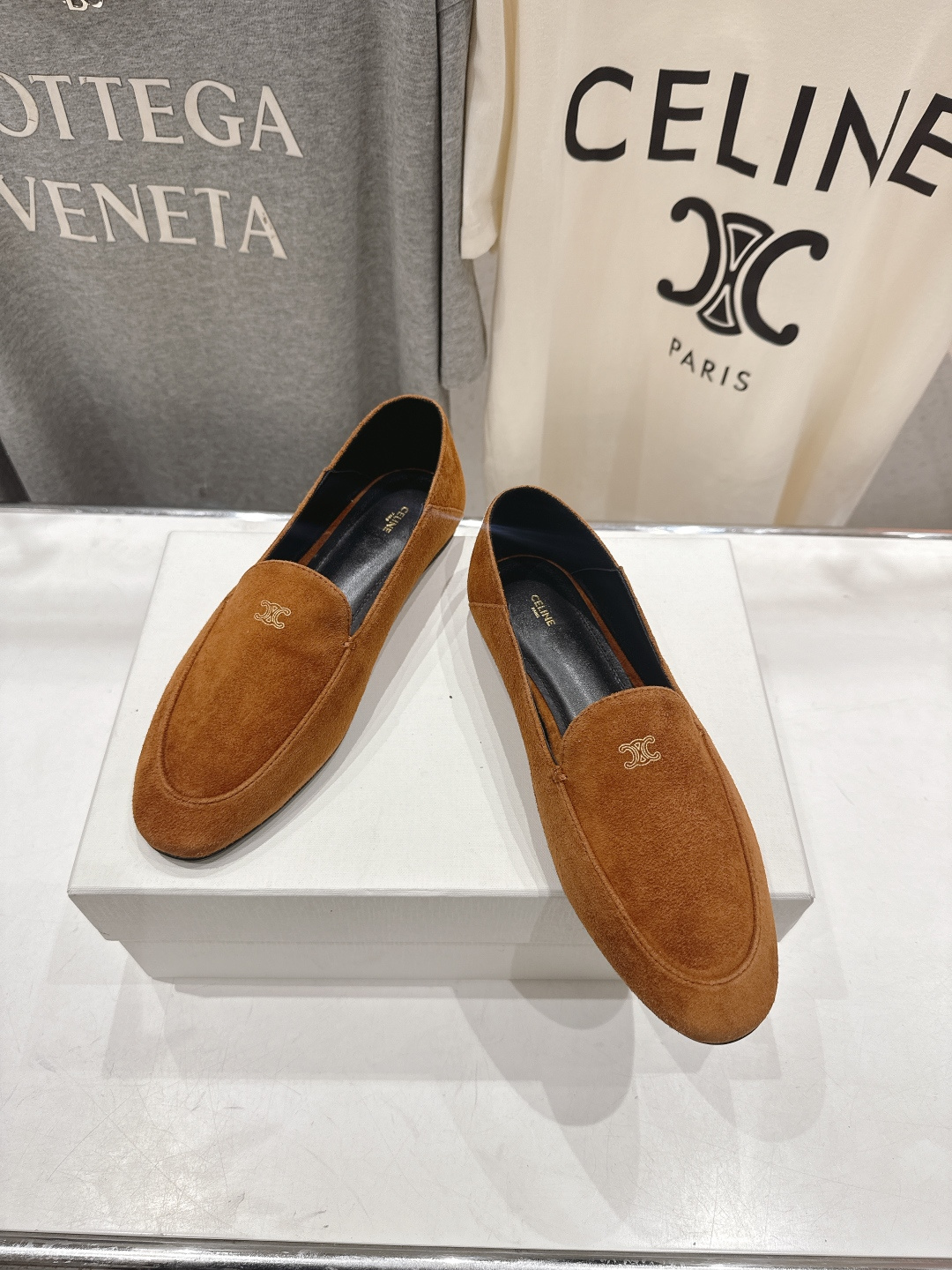 高版本出厂 CELINE*赛琳F030 2026ss春夏新款玛丽珍平底乐福鞋一脚蹬单鞋网红爆款来袭！各大