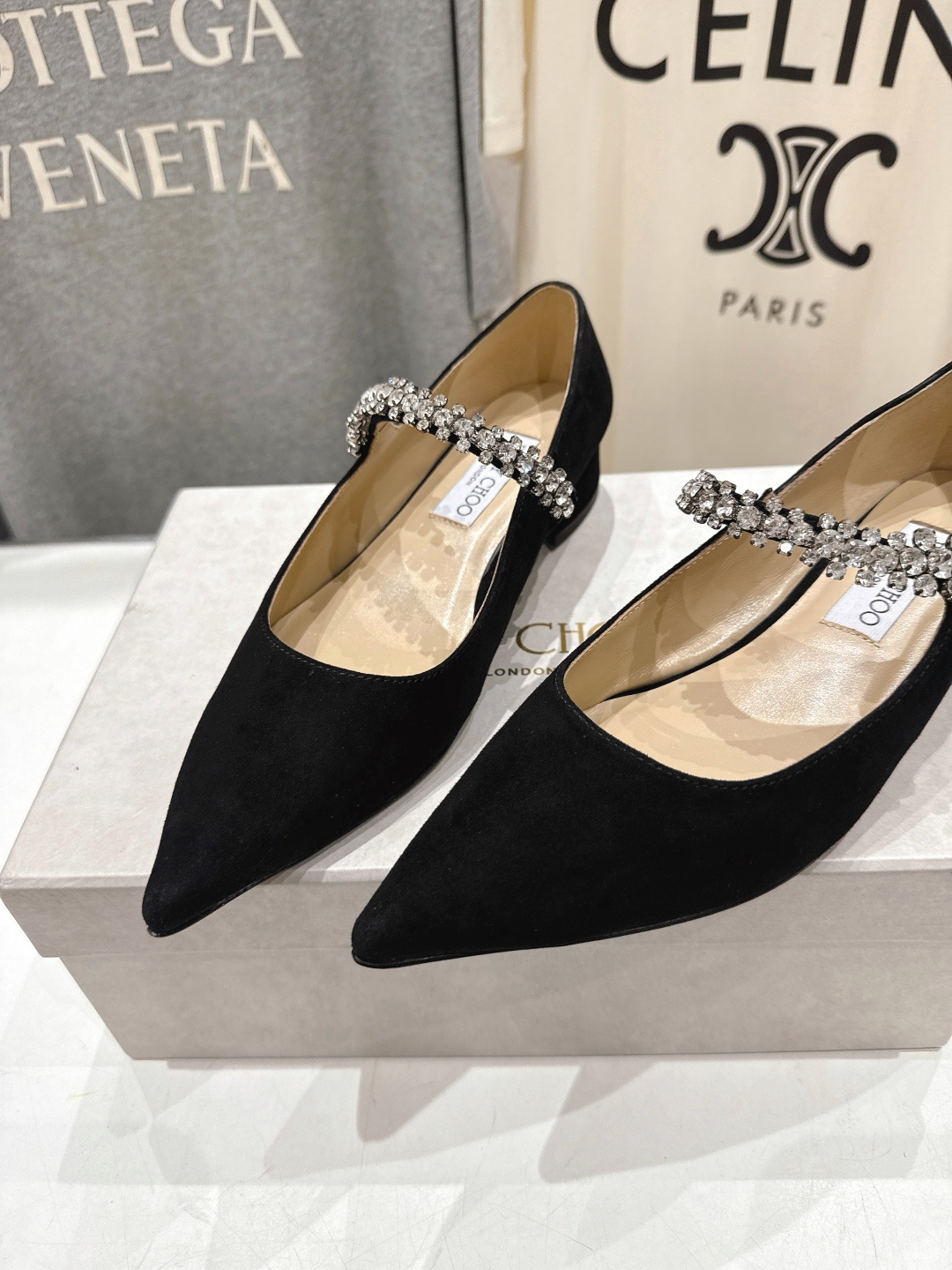 高版本出厂 JIMMY CHOO*｜JC/吉米周2026ss夏季新款玛丽珍平底鞋时装鞋单鞋原版套楦，完美