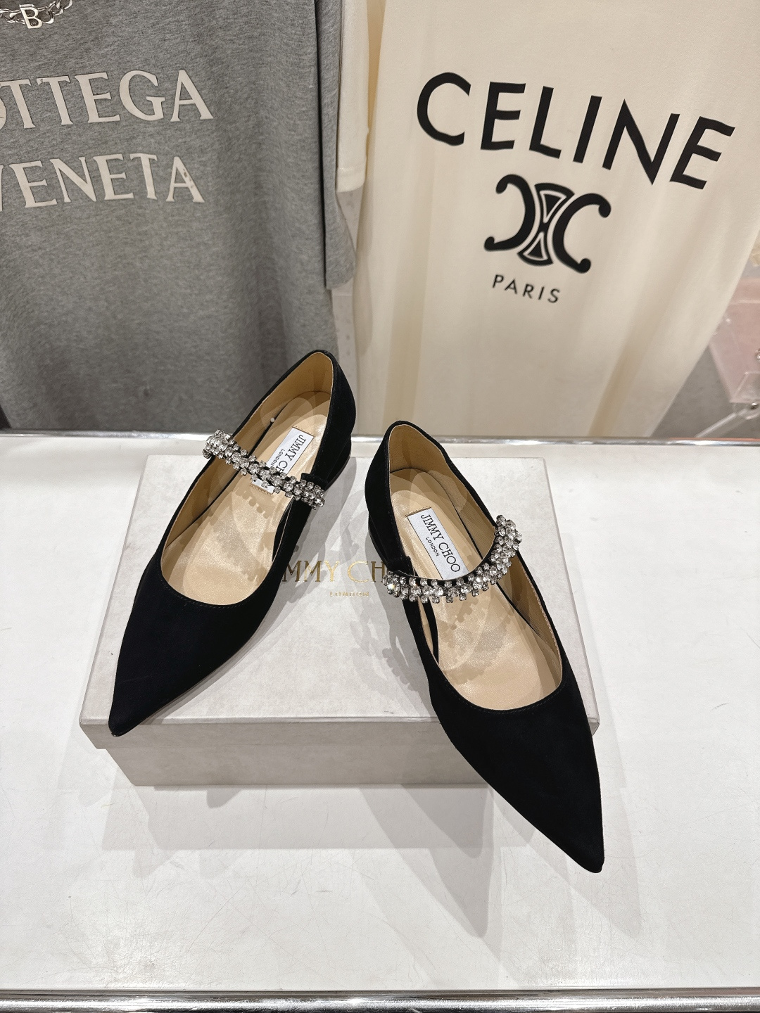 高版本出厂 JIMMY CHOO*｜JC/吉米周2026ss夏季新款玛丽珍平底鞋时装鞋单鞋原版套楦，完美