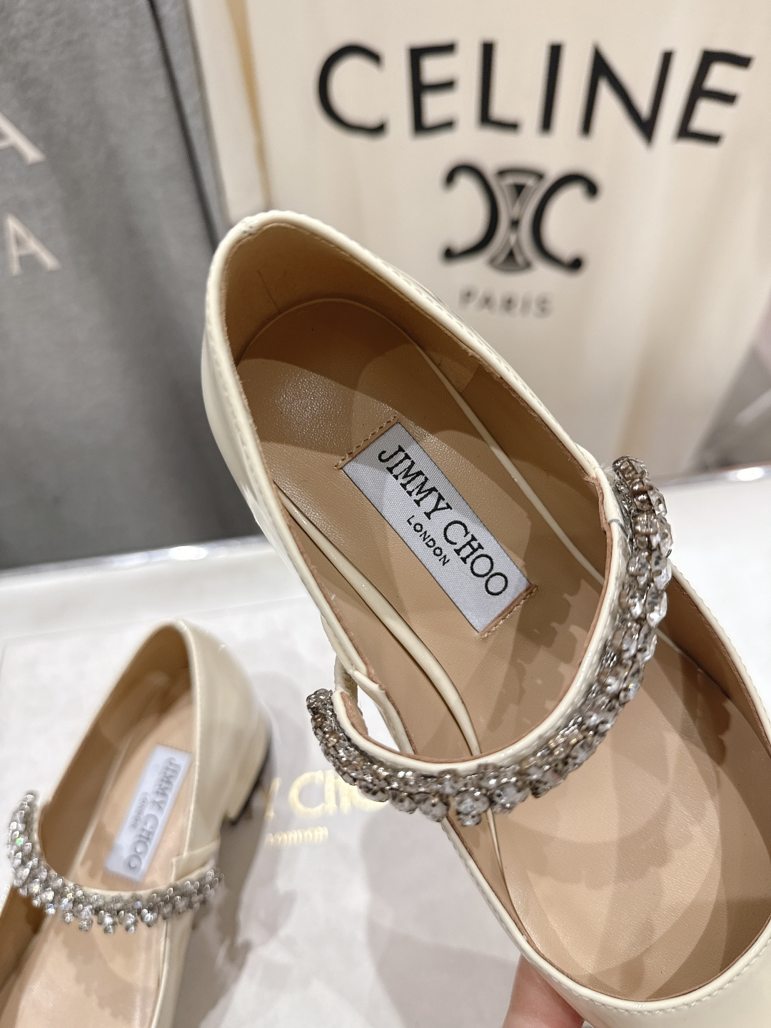 高版本出厂 JIMMY CHOO*｜JC/吉米周2026ss夏季新款玛丽珍平底鞋时装鞋单鞋原版套楦，完美