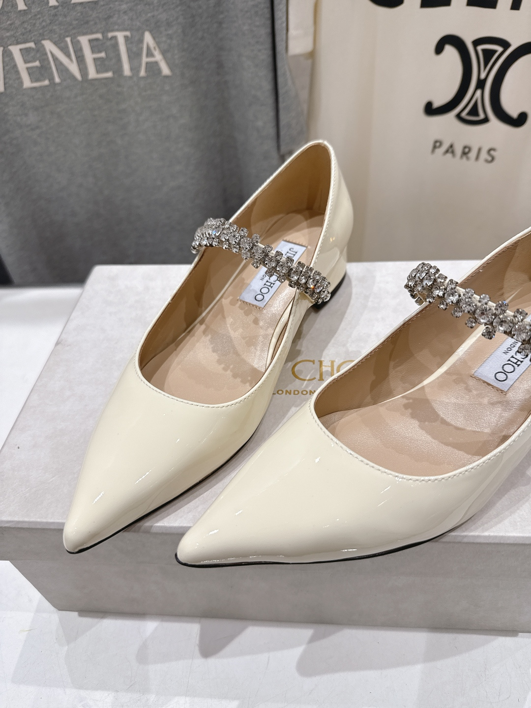 高版本出厂 JIMMY CHOO*｜JC/吉米周2026ss夏季新款玛丽珍平底鞋时装鞋单鞋原版套楦，完美