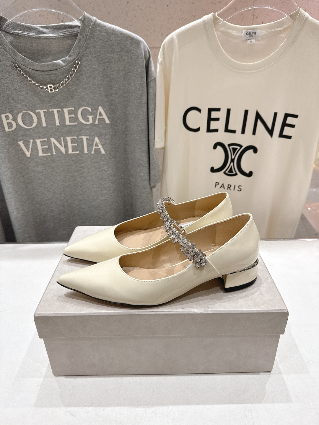 高版本出厂 JIMMY CHOO*｜JC/吉米周2026ss夏季新款玛丽珍平底鞋时装鞋单鞋原版套楦，完美