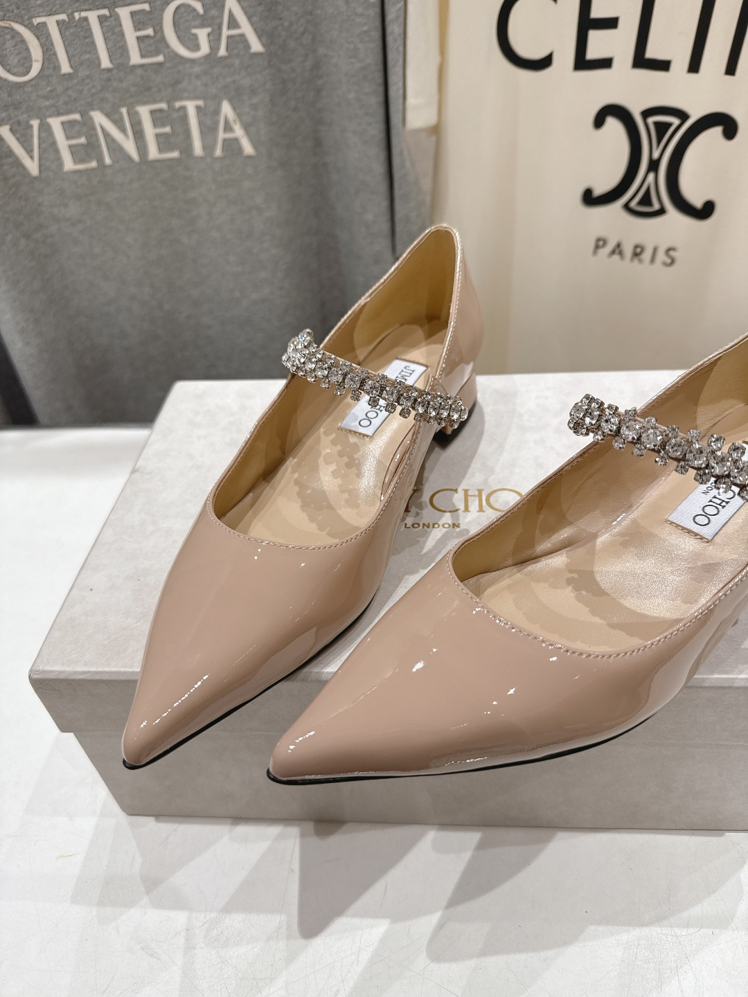 高版本出厂 JIMMY CHOO*｜JC/吉米周2026ss夏季新款玛丽珍平底鞋时装鞋单鞋原版套楦，完美