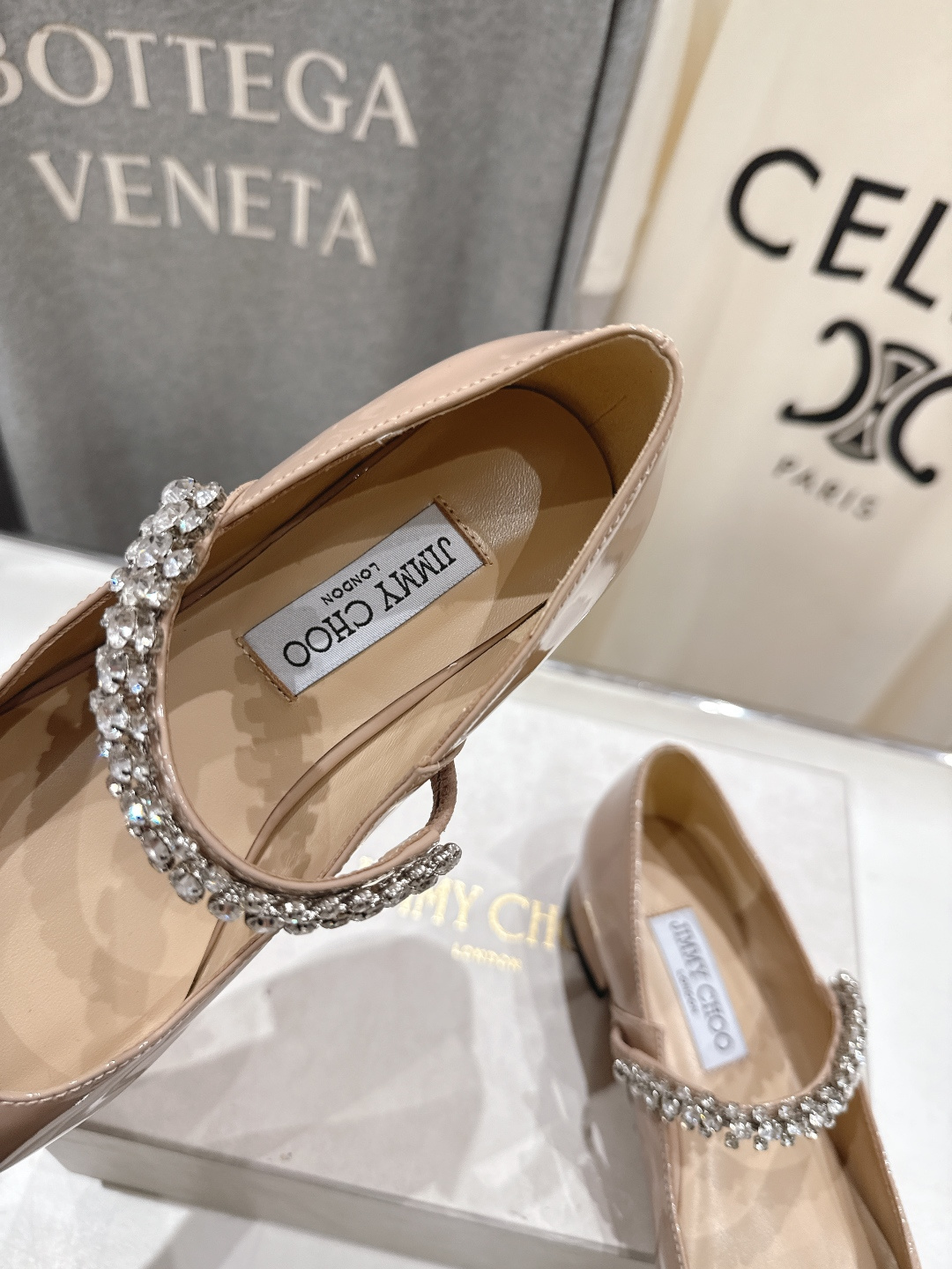 高版本出厂 JIMMY CHOO*｜JC/吉米周2026ss夏季新款玛丽珍平底鞋时装鞋单鞋原版套楦，完美