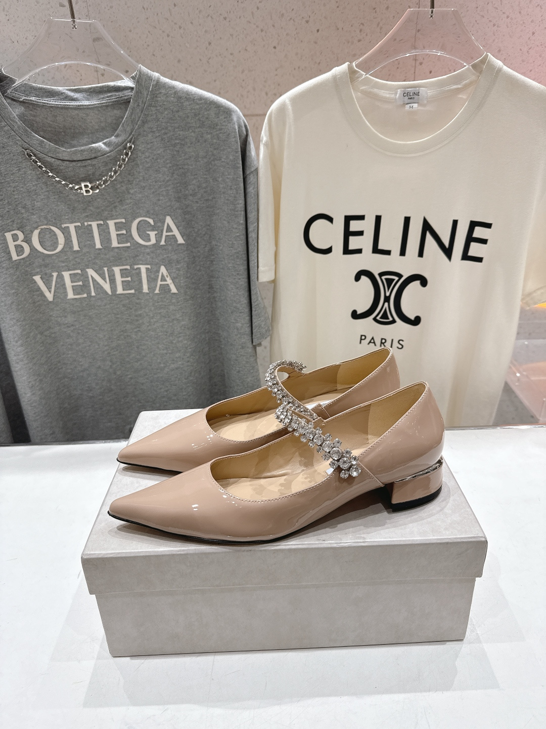 高版本出厂 JIMMY CHOO*｜JC/吉米周2026ss夏季新款玛丽珍平底鞋时装鞋单鞋原版套楦，完美