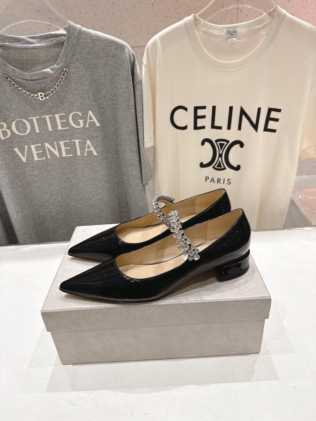 高版本出厂 JIMMY CHOO*｜JC/吉米周2026ss夏季新款玛丽珍平底鞋时装鞋单鞋原版套楦，完美