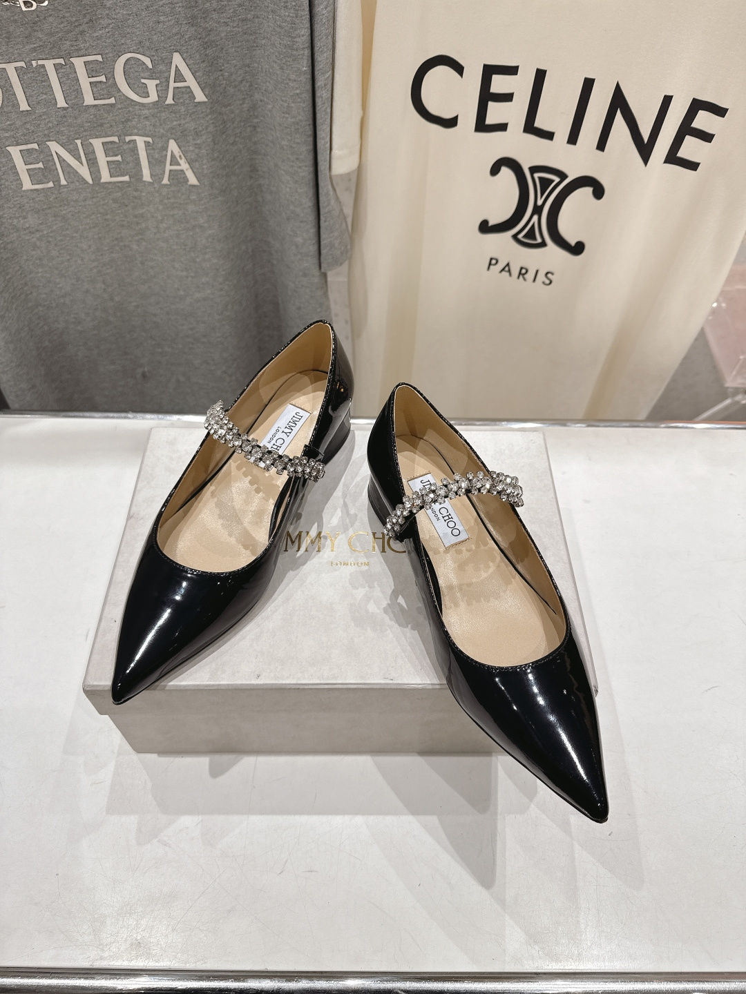 高版本出厂 JIMMY CHOO*｜JC/吉米周2026ss夏季新款玛丽珍平底鞋时装鞋单鞋原版套楦，完美