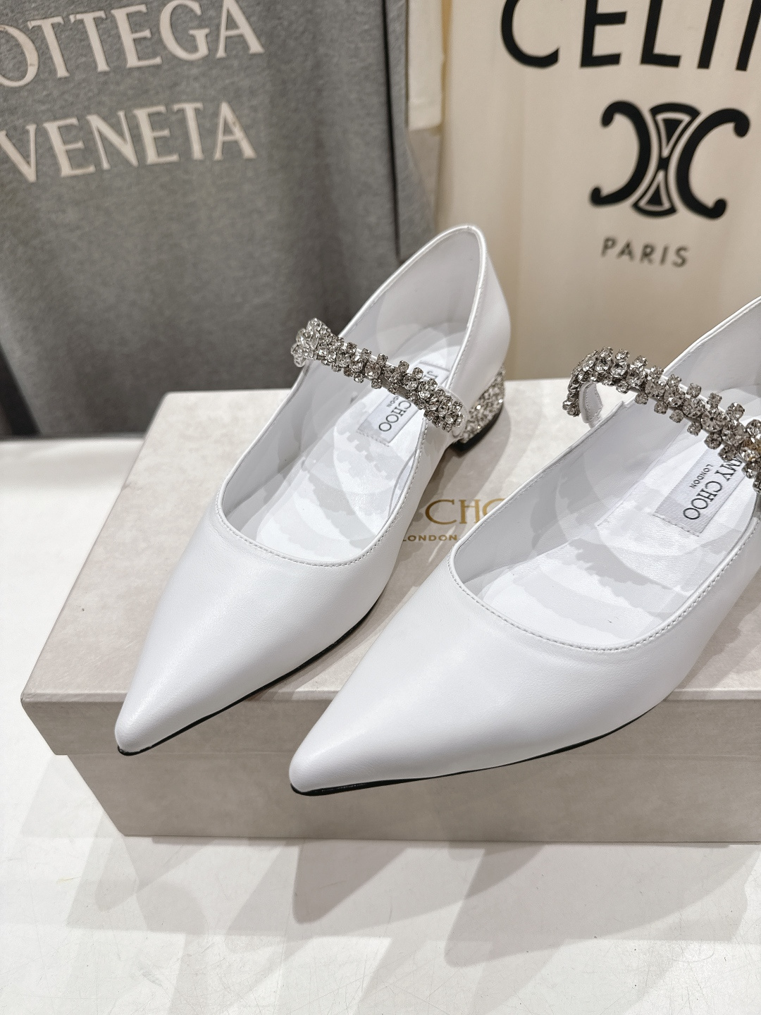 高版本出厂 JIMMY CHOO*｜JC/吉米周2026ss夏季新款玛丽珍平底鞋时装鞋单鞋原版套楦，完美