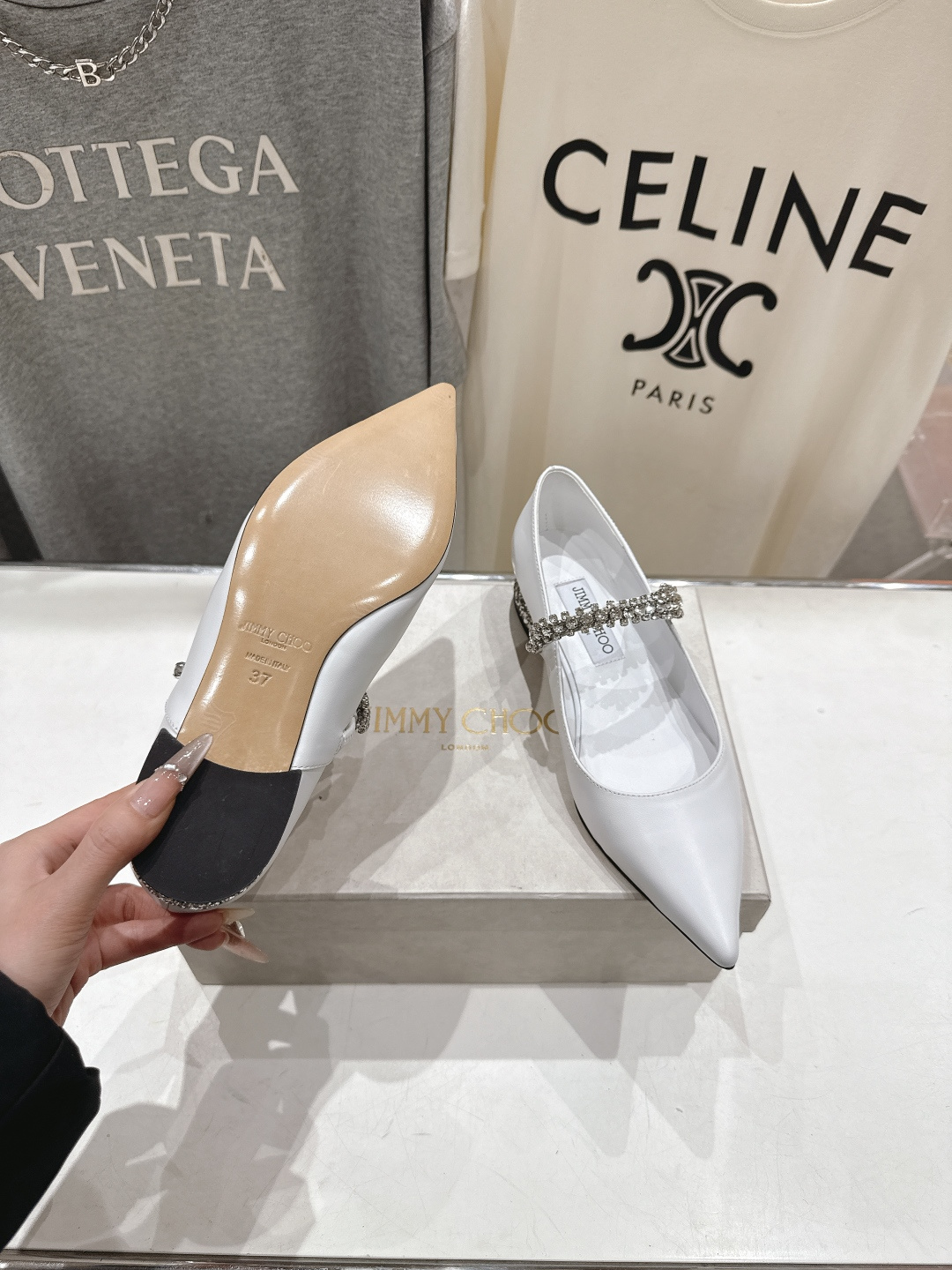 高版本出厂 JIMMY CHOO*｜JC/吉米周2026ss夏季新款玛丽珍平底鞋时装鞋单鞋原版套楦，完美