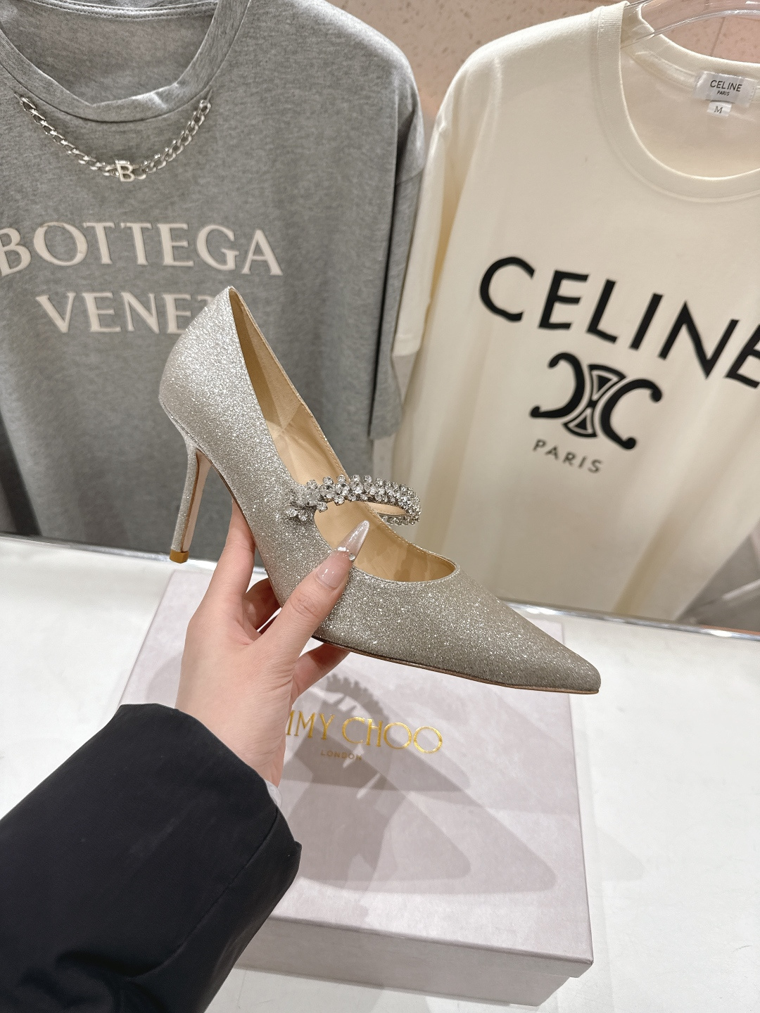 高版本出厂 JIMMY CHOO*｜JC/吉米周2026ss春夏季新款玛丽珍尖头高跟鞋鞋时装鞋单鞋原版套