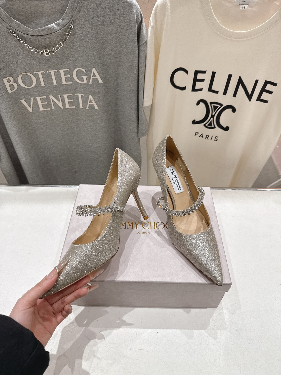 高版本出厂 JIMMY CHOO*｜JC/吉米周2026ss春夏季新款玛丽珍尖头高跟鞋鞋时装鞋单鞋原版套