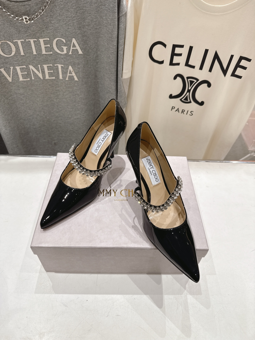 高版本出厂 JIMMY CHOO*｜JC/吉米周2026ss春夏季新款玛丽珍尖头高跟鞋鞋时装鞋单鞋原版套