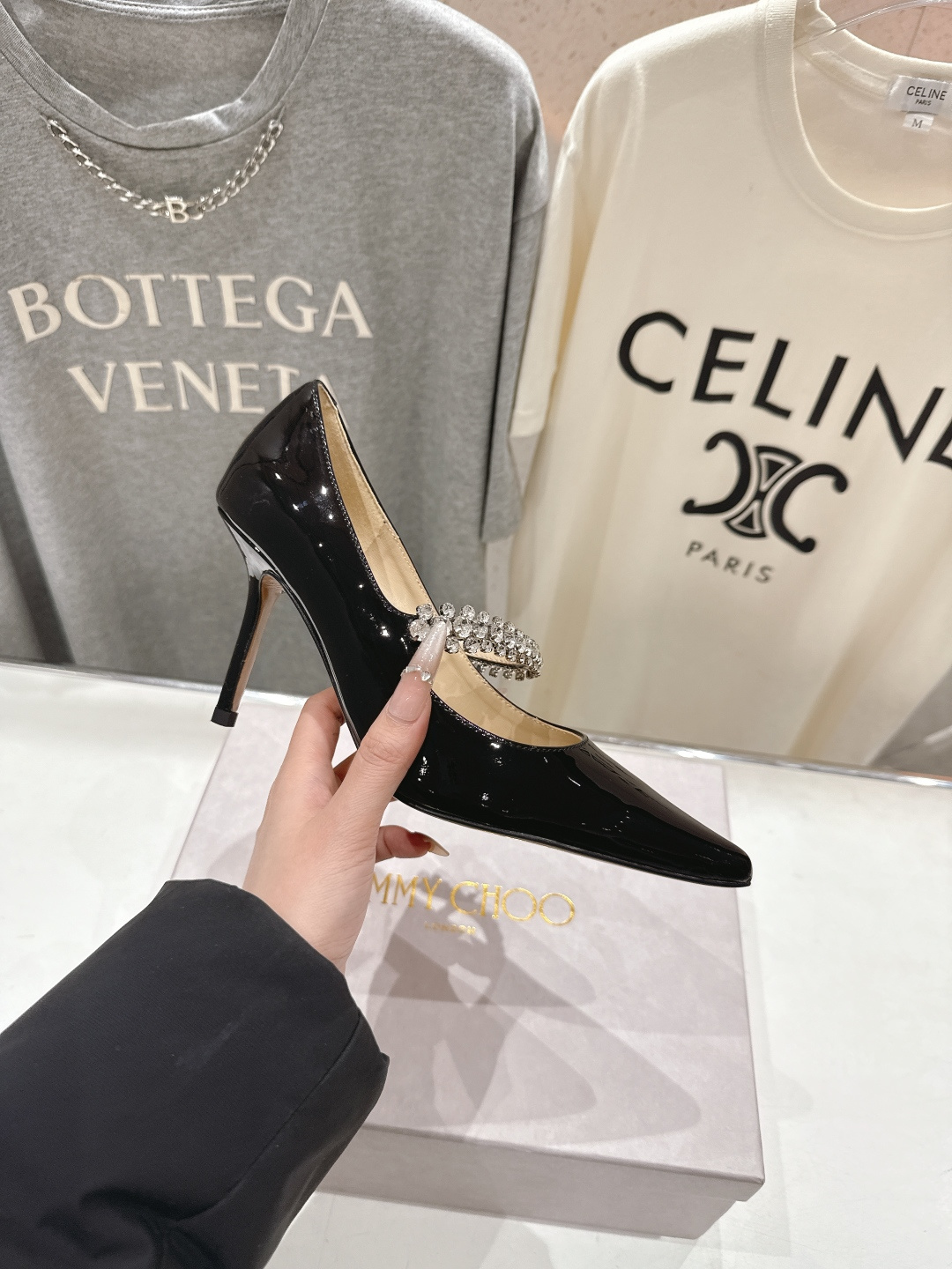 高版本出厂 JIMMY CHOO*｜JC/吉米周2026ss春夏季新款玛丽珍尖头高跟鞋鞋时装鞋单鞋原版套