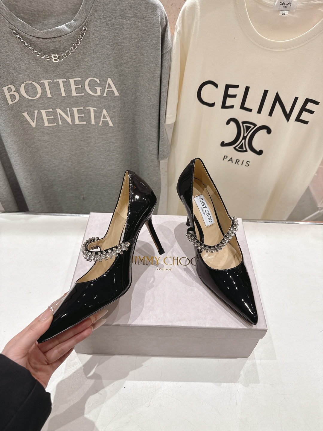 高版本出厂 JIMMY CHOO*｜JC/吉米周2026ss春夏季新款玛丽珍尖头高跟鞋鞋时装鞋单鞋原版套