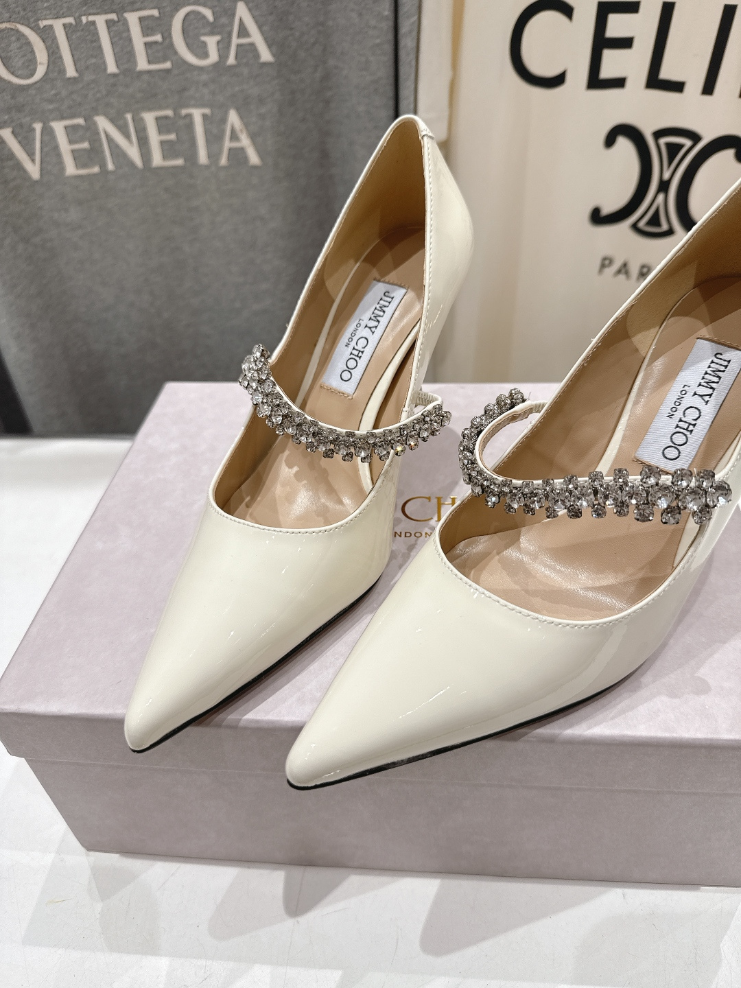 高版本出厂 JIMMY CHOO*｜JC/吉米周2026ss春夏季新款玛丽珍尖头高跟鞋鞋时装鞋单鞋原版套