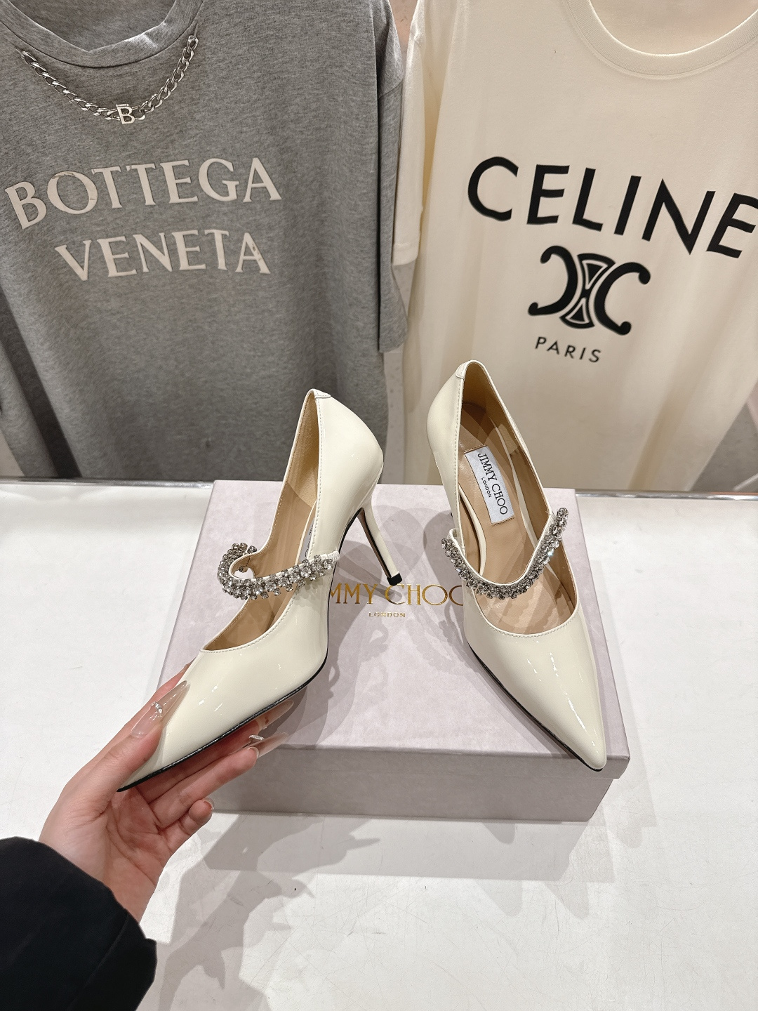 高版本出厂 JIMMY CHOO*｜JC/吉米周2026ss春夏季新款玛丽珍尖头高跟鞋鞋时装鞋单鞋原版套