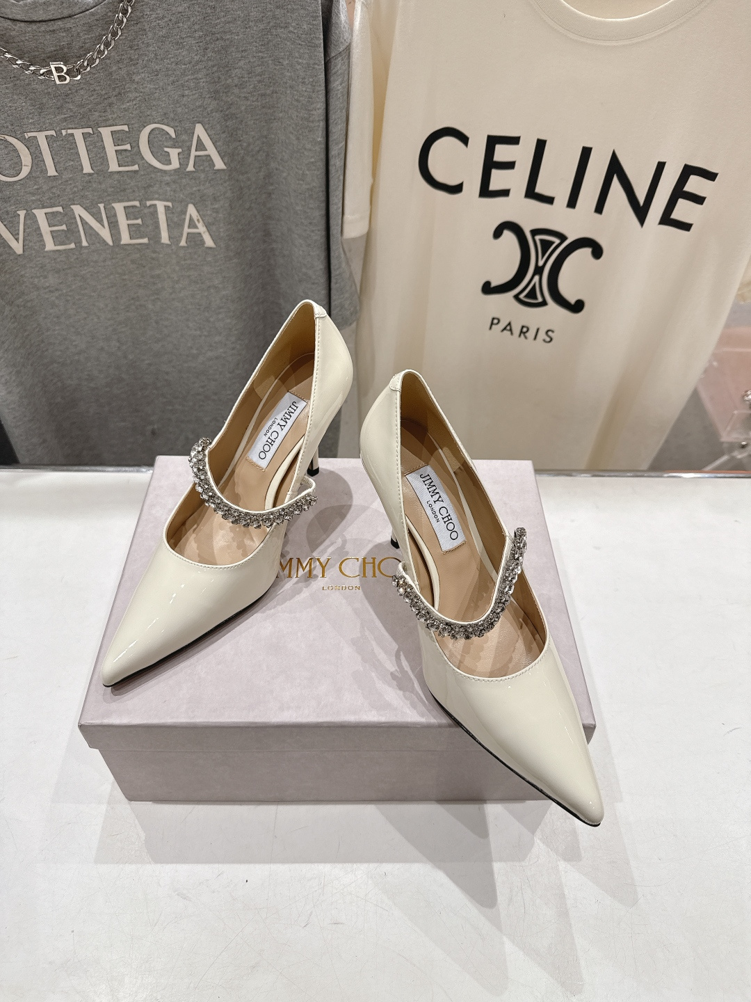 高版本出厂 JIMMY CHOO*｜JC/吉米周2026ss春夏季新款玛丽珍尖头高跟鞋鞋时装鞋单鞋原版套