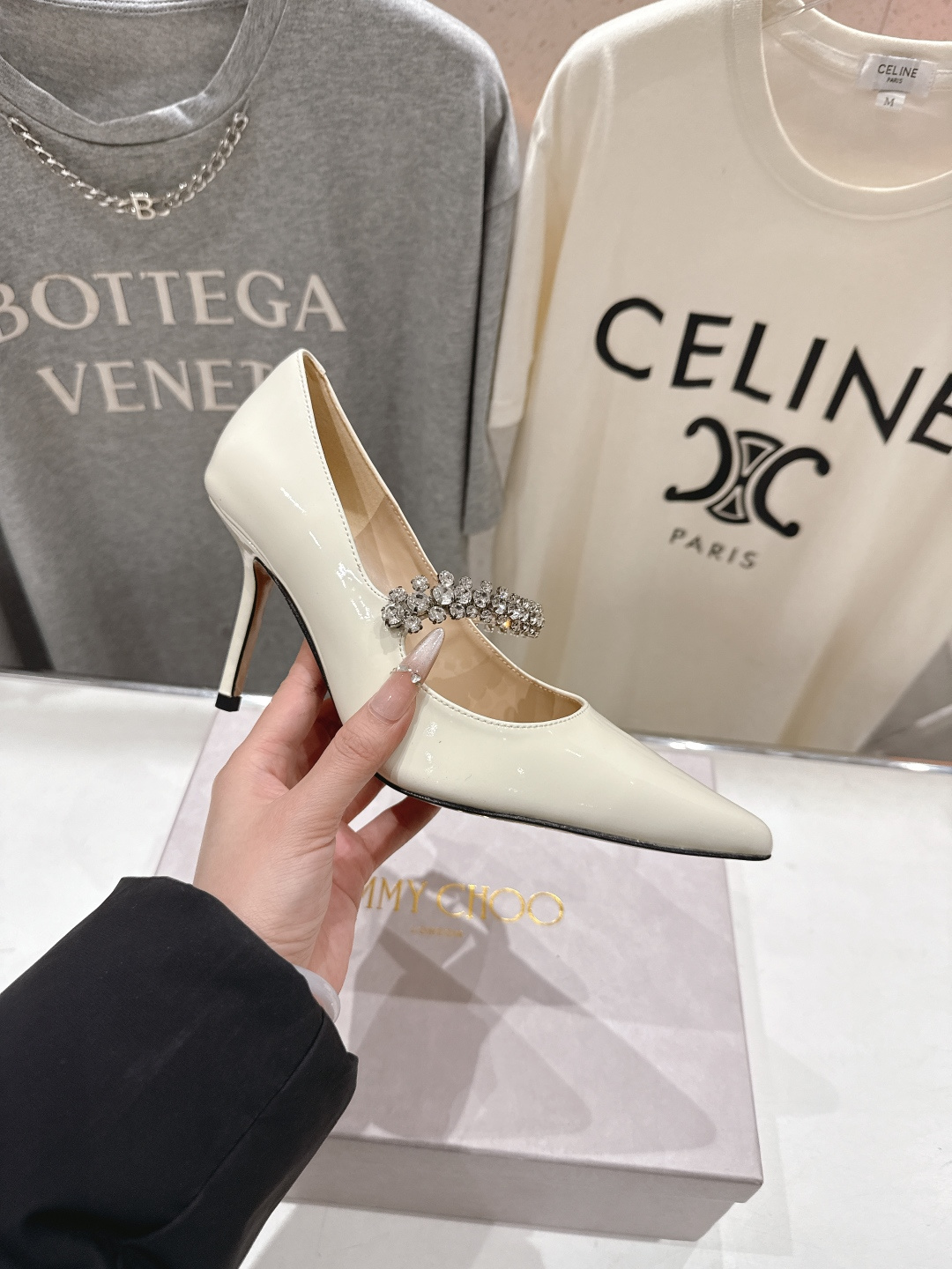 高版本出厂 JIMMY CHOO*｜JC/吉米周2026ss春夏季新款玛丽珍尖头高跟鞋鞋时装鞋单鞋原版套