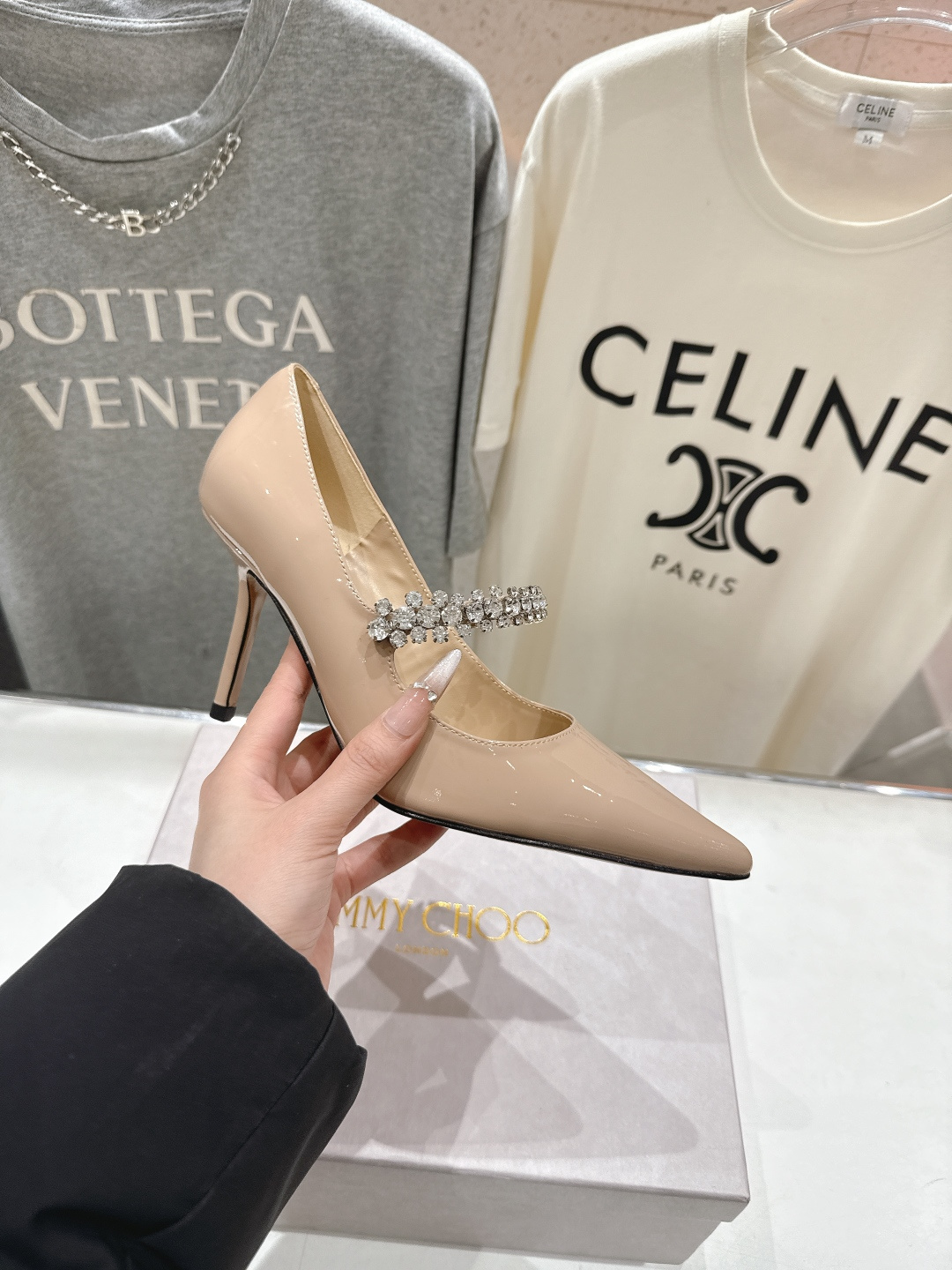 高版本出厂 JIMMY CHOO*｜JC/吉米周2026ss春夏季新款玛丽珍尖头高跟鞋鞋时装鞋单鞋原版套