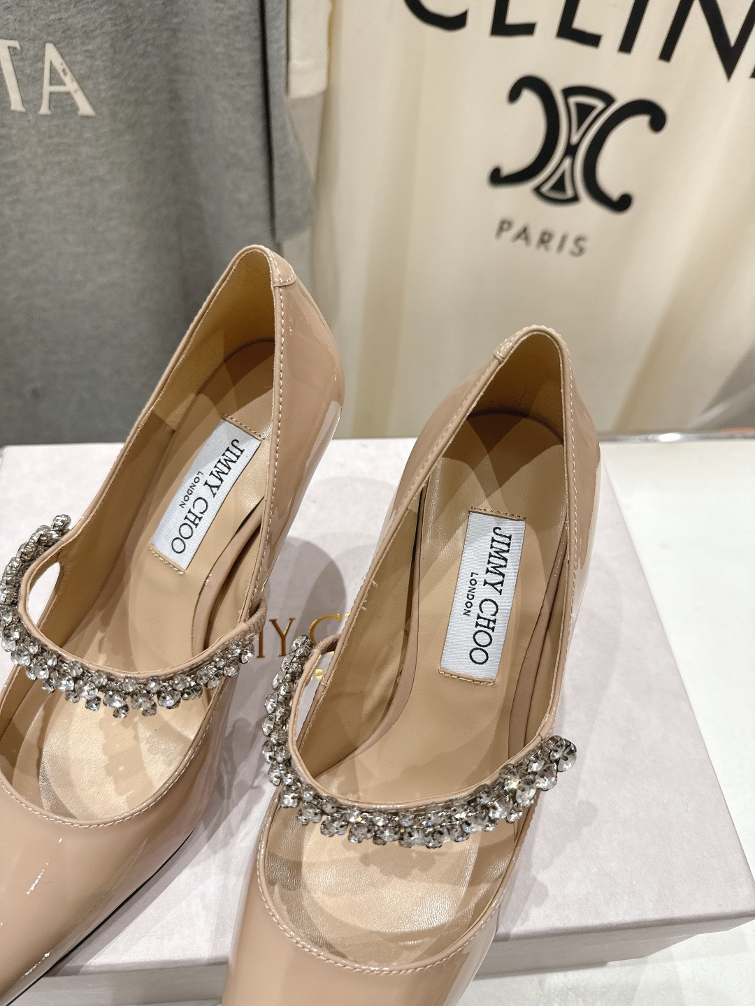 高版本出厂 JIMMY CHOO*｜JC/吉米周2026ss春夏季新款玛丽珍尖头高跟鞋鞋时装鞋单鞋原版套
