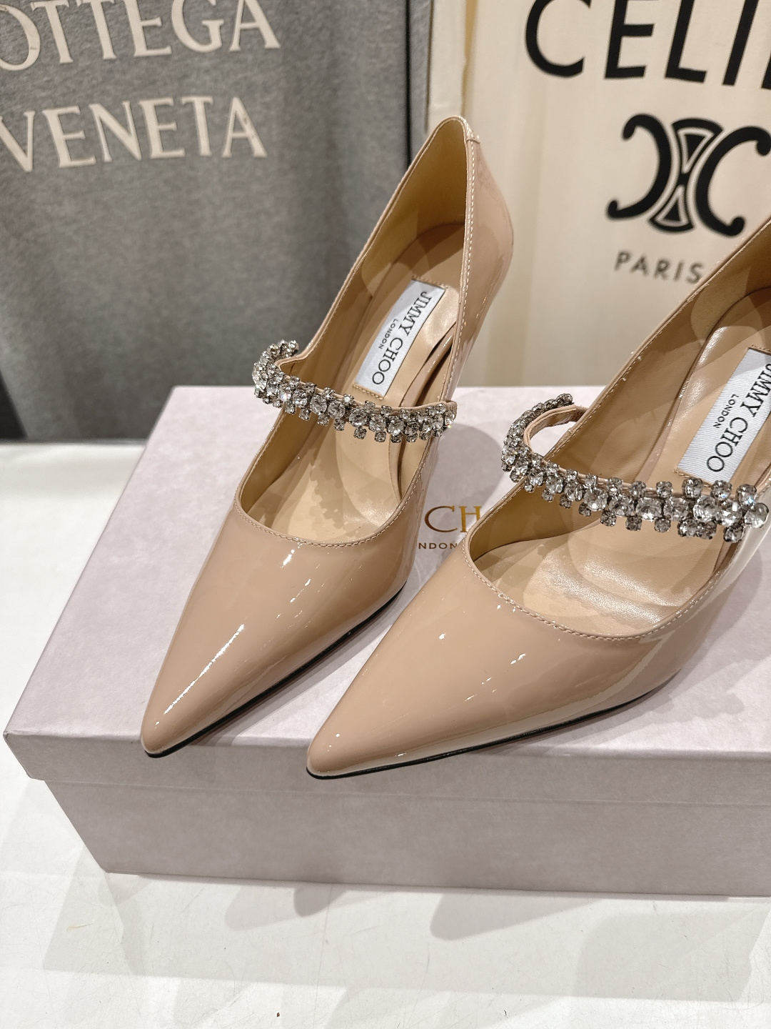 高版本出厂 JIMMY CHOO*｜JC/吉米周2026ss春夏季新款玛丽珍尖头高跟鞋鞋时装鞋单鞋原版套